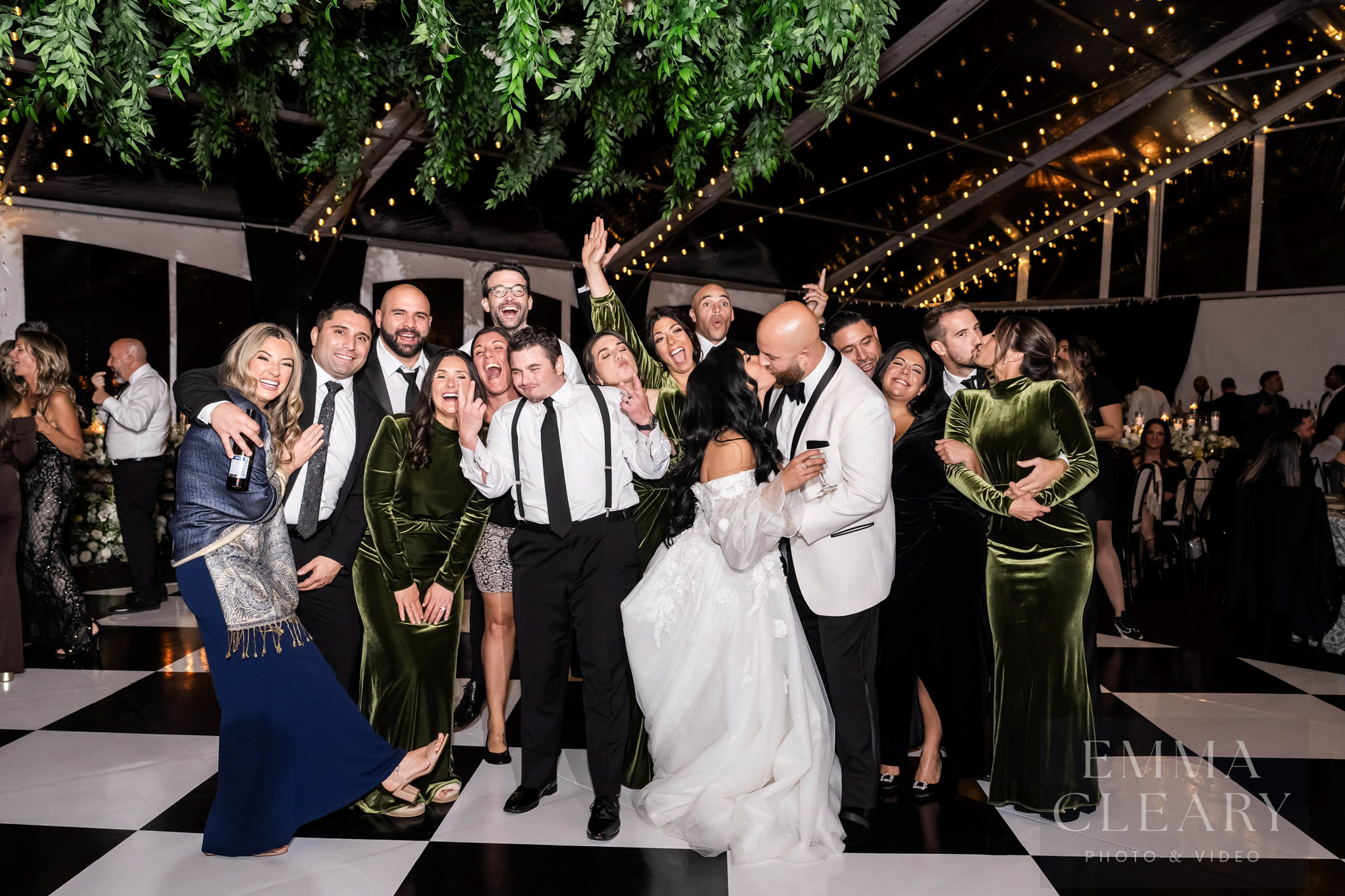 Private Home Group wedding portrait