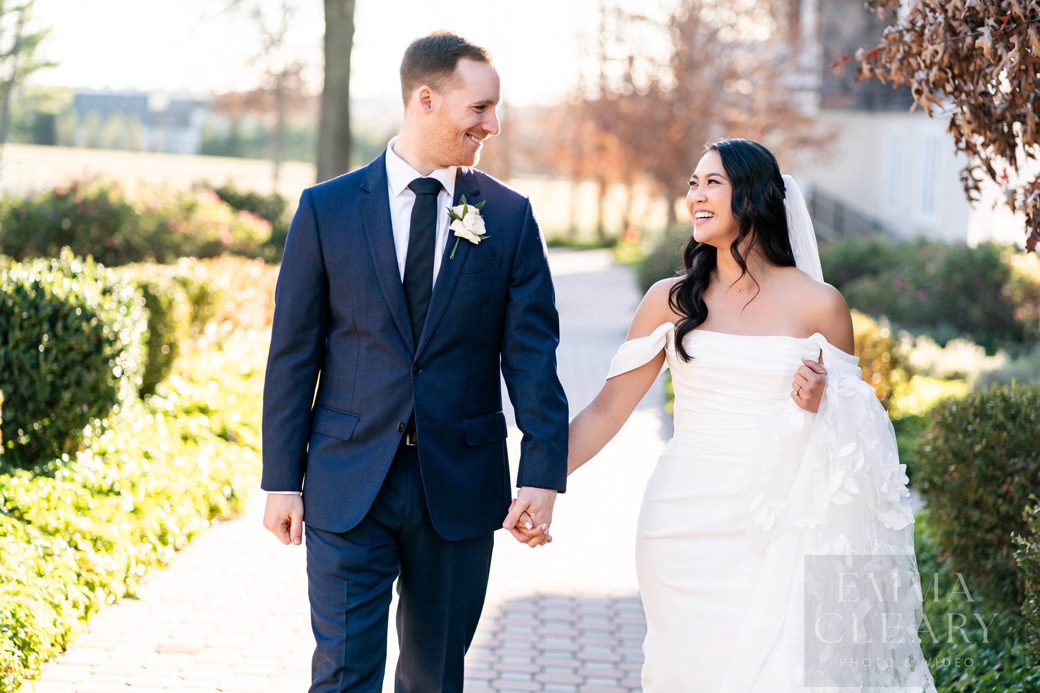 Portrait of the bride and groom