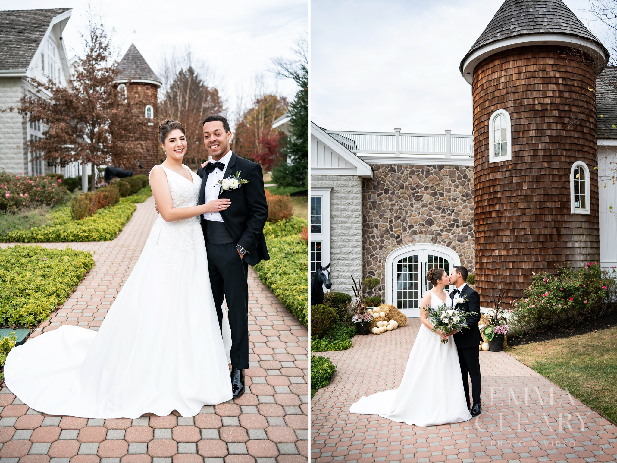 Portrait of the bride and groom