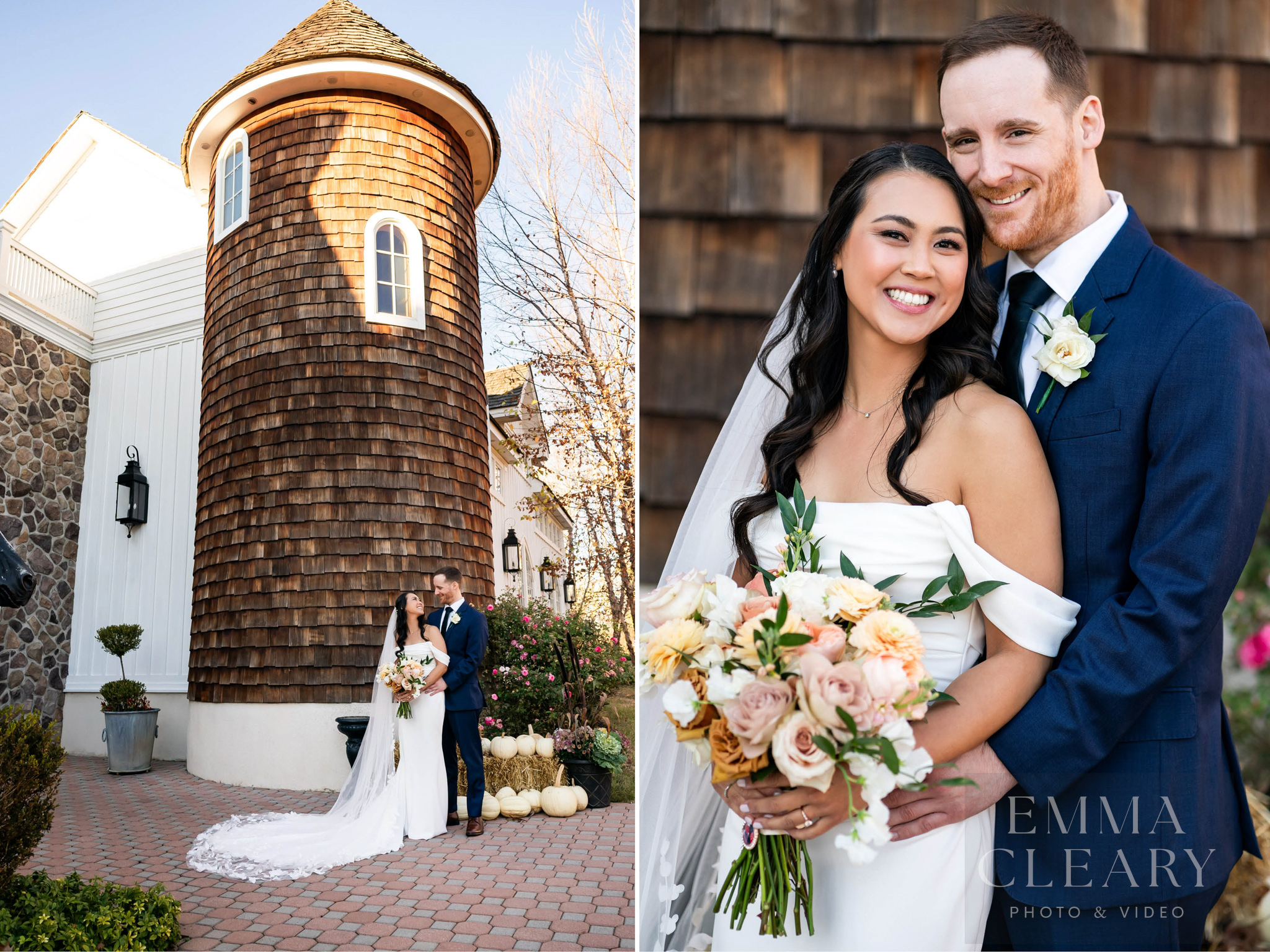 Wedding photo of the couple