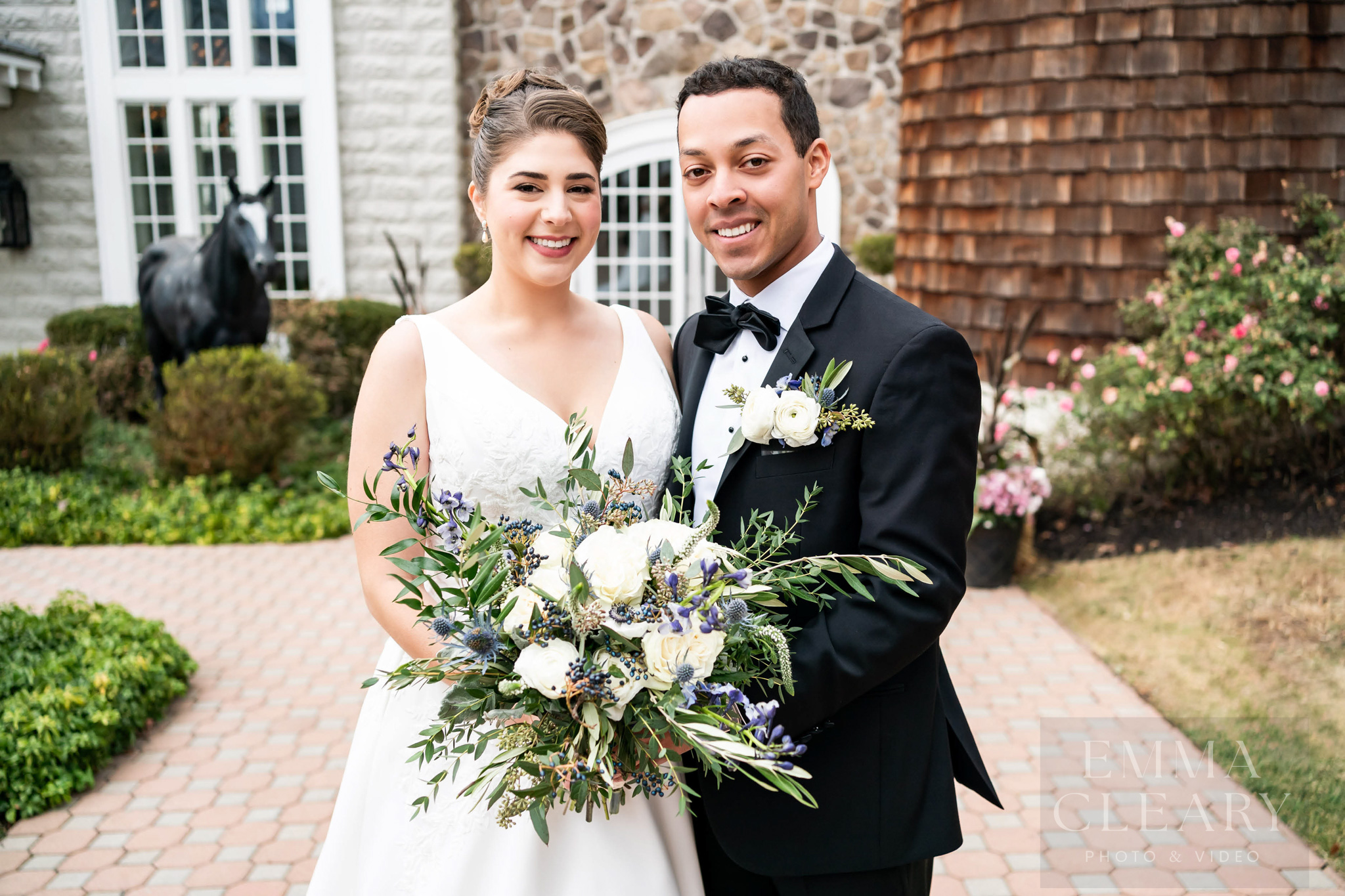Wedding photo of the couple