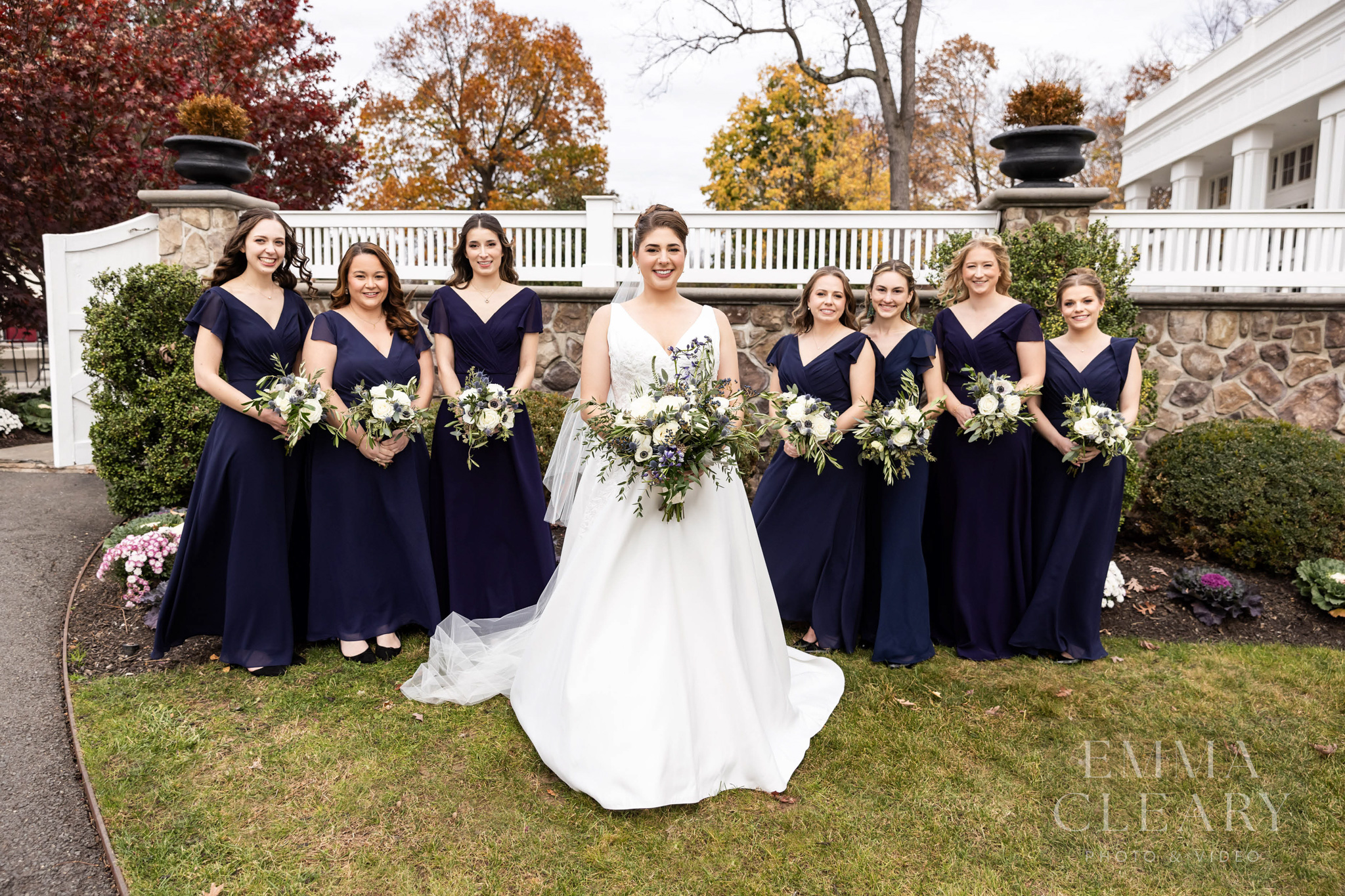 Bride and bridesmaids