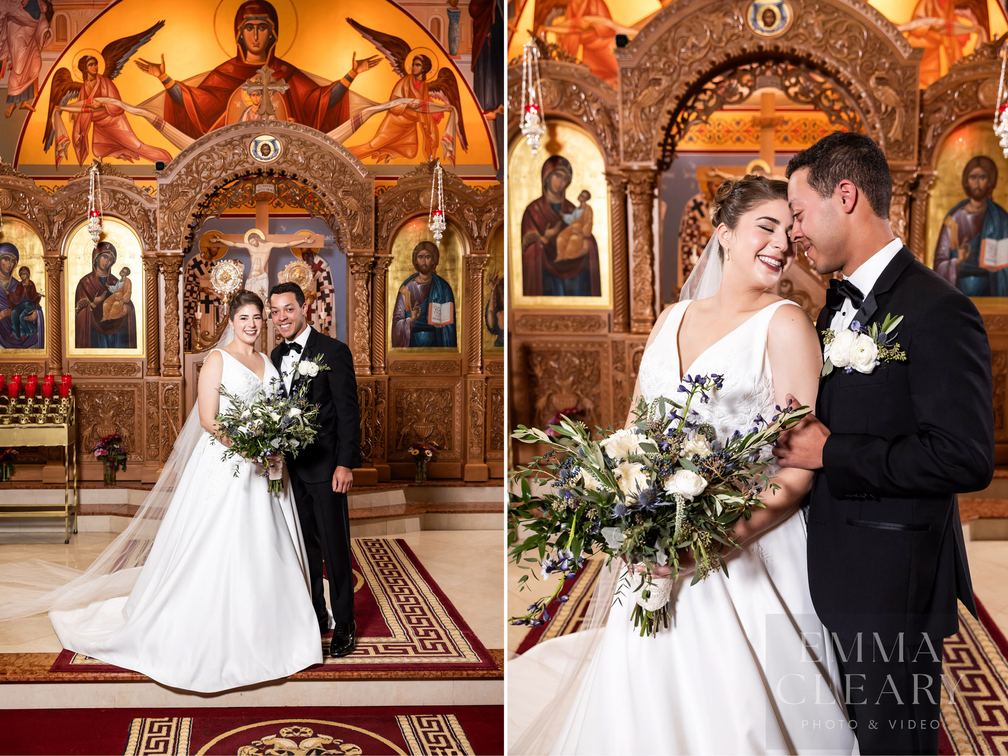 Couple's wedding photo