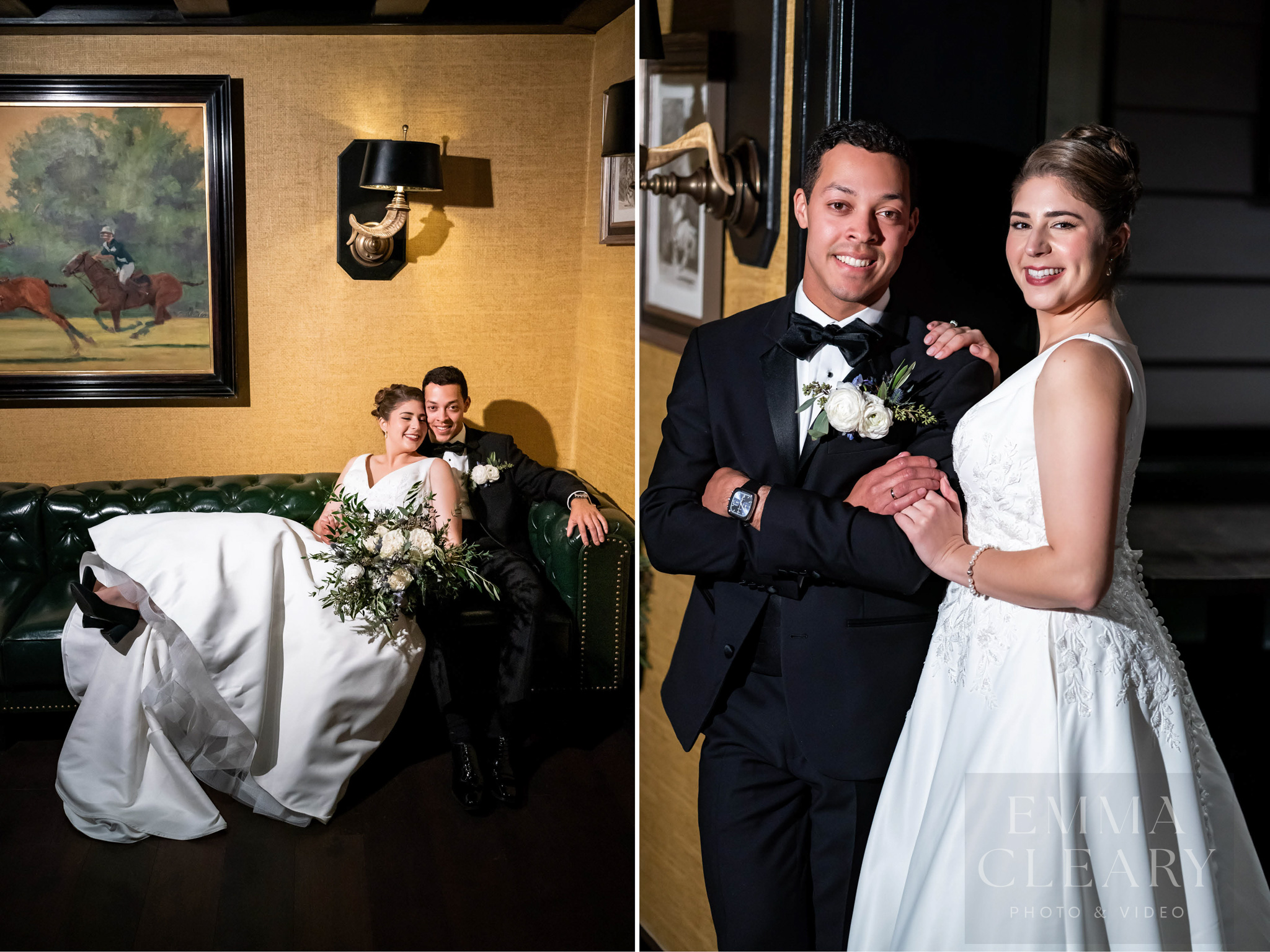 Portrait of the bride and groom