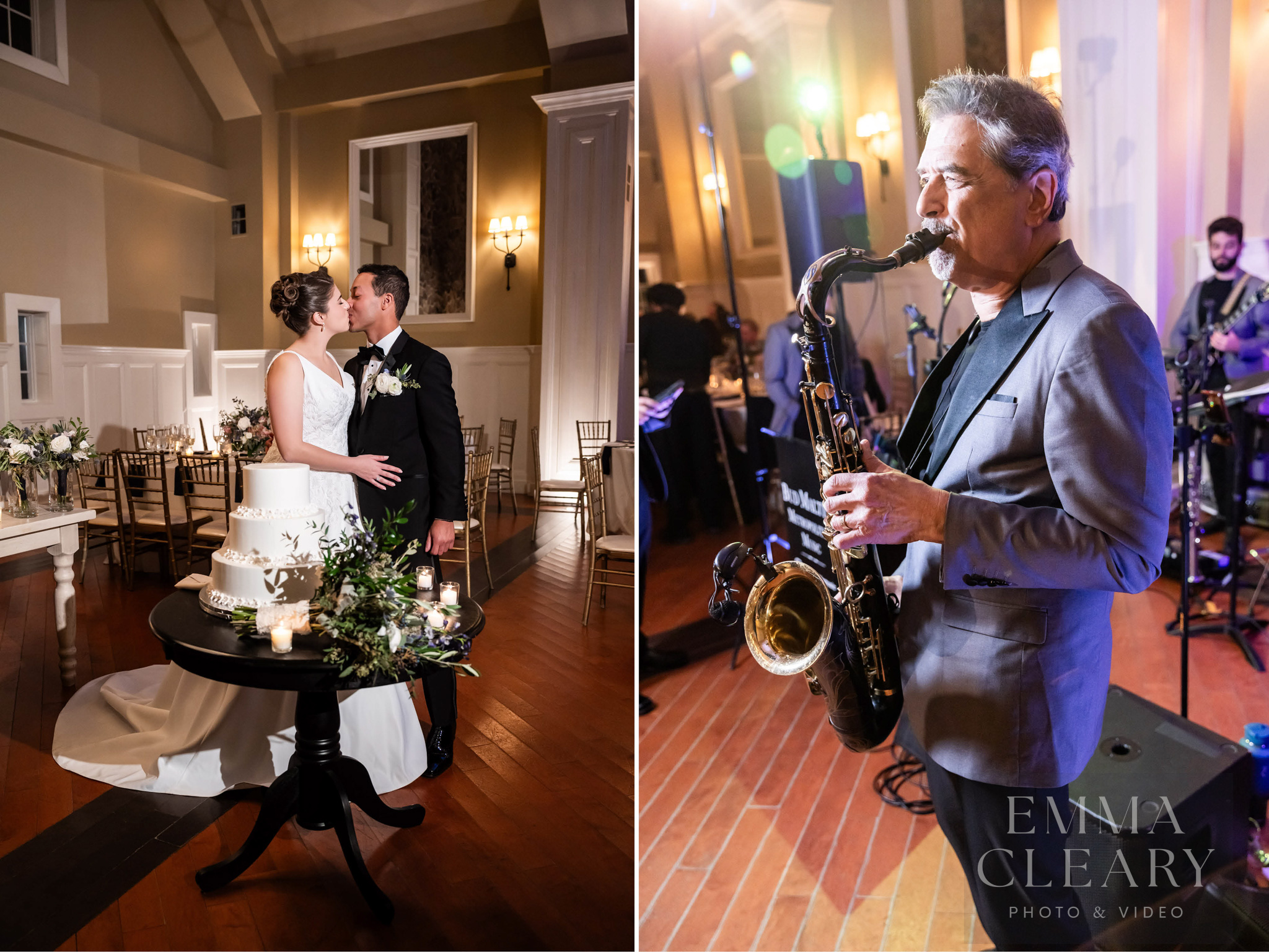 Ryland Inn Wedding kiss