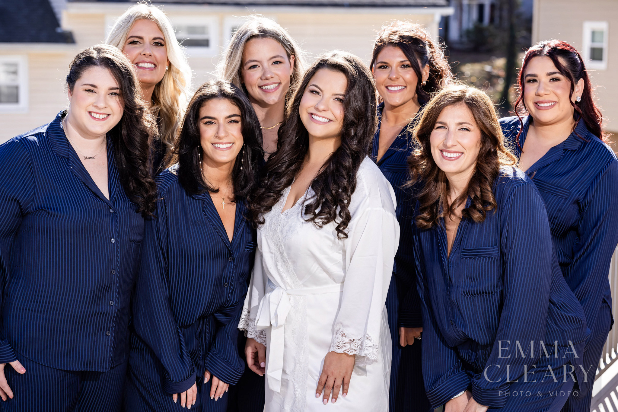 Bride and bridesmaids