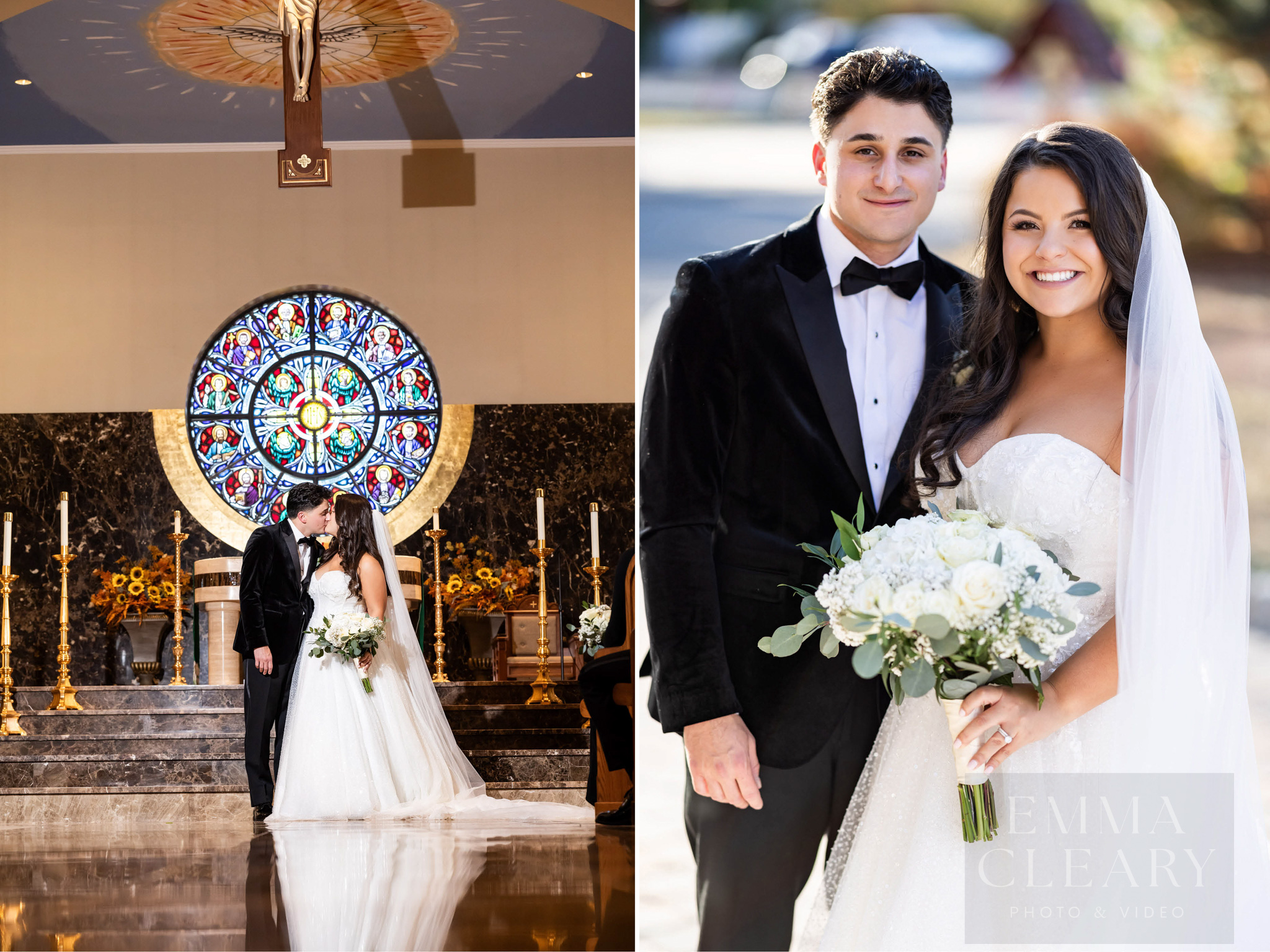 Couple's wedding photo