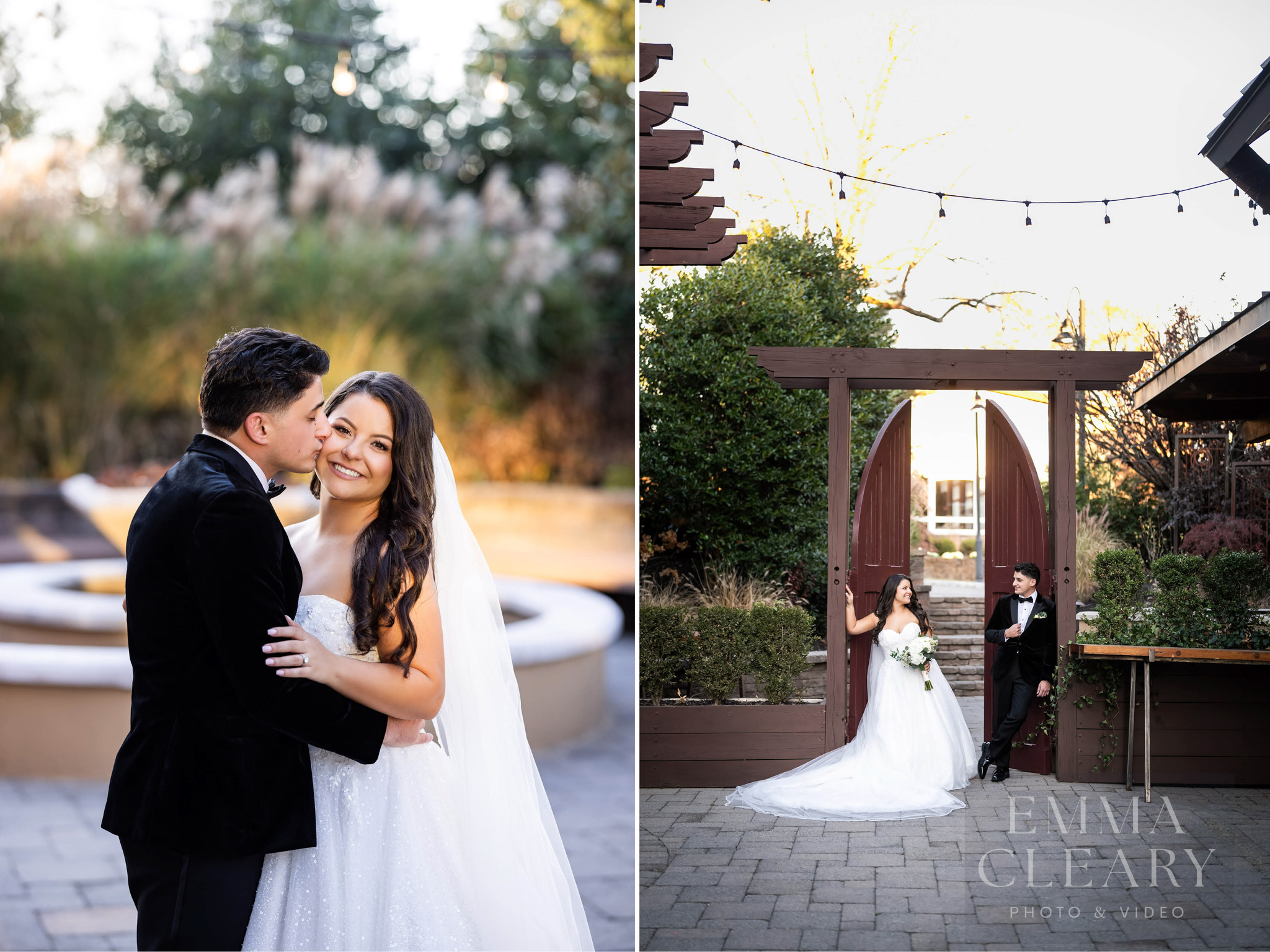 Portrait of the bride and groom