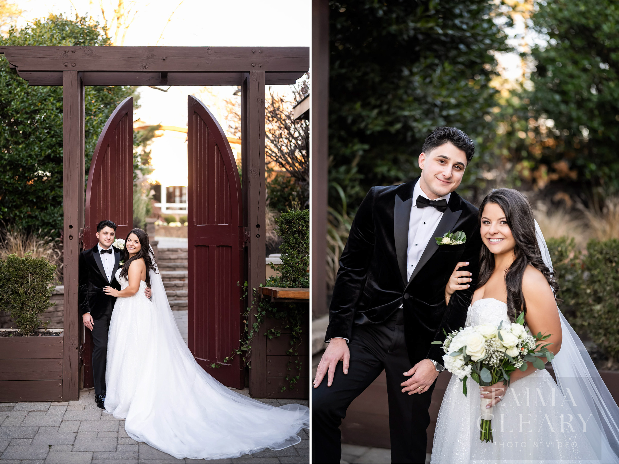 Wedding portrait of a couple