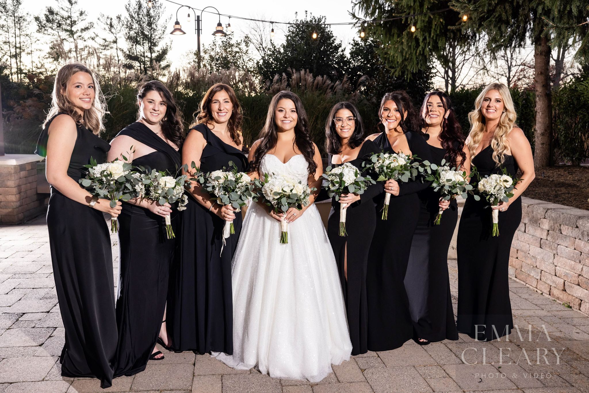Bride and bridesmaids