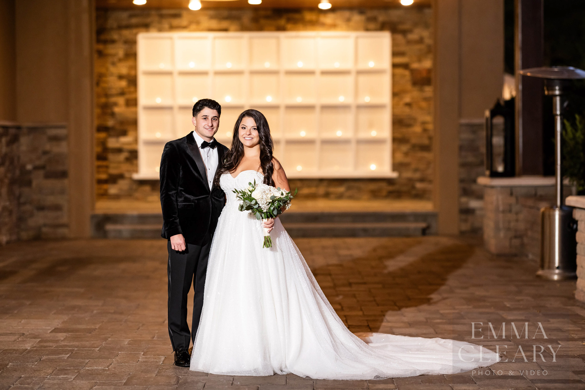 Portrait of the bride and groom