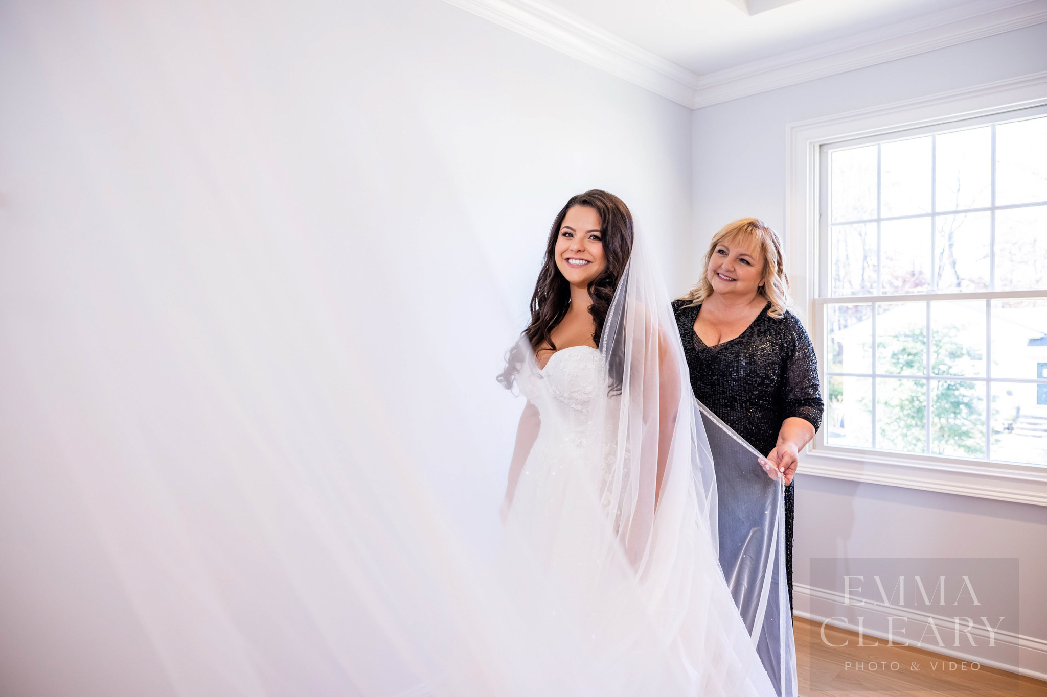 Bride and mom