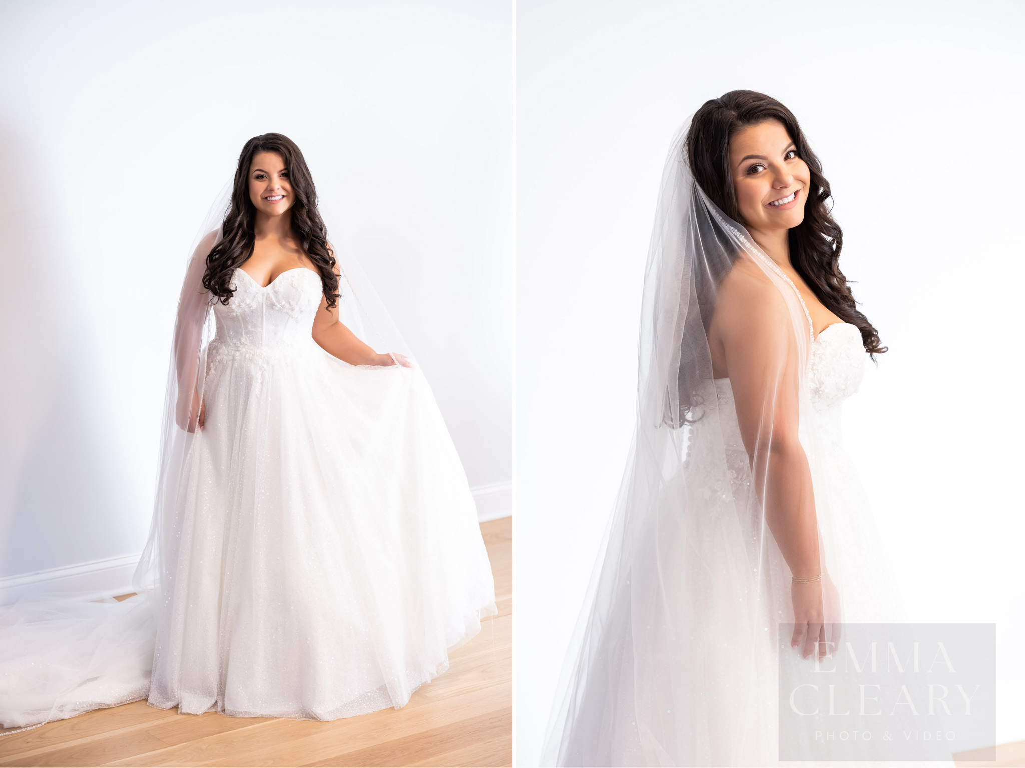 Wedding portrait of the bride
