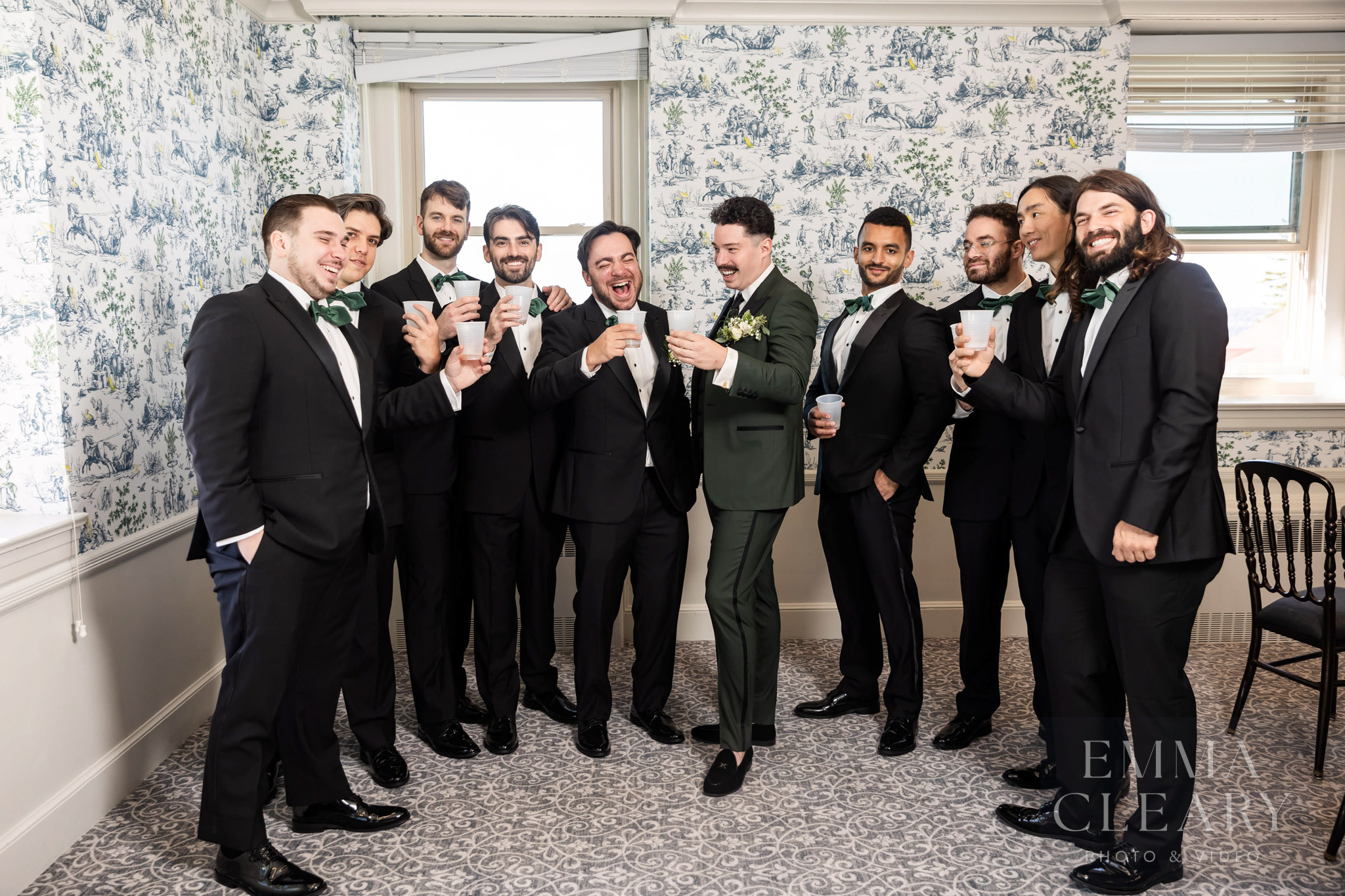 Groom and groomsmen