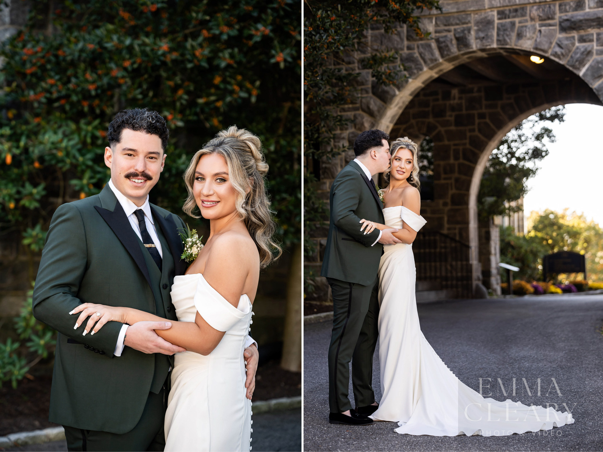 Couple's wedding photo