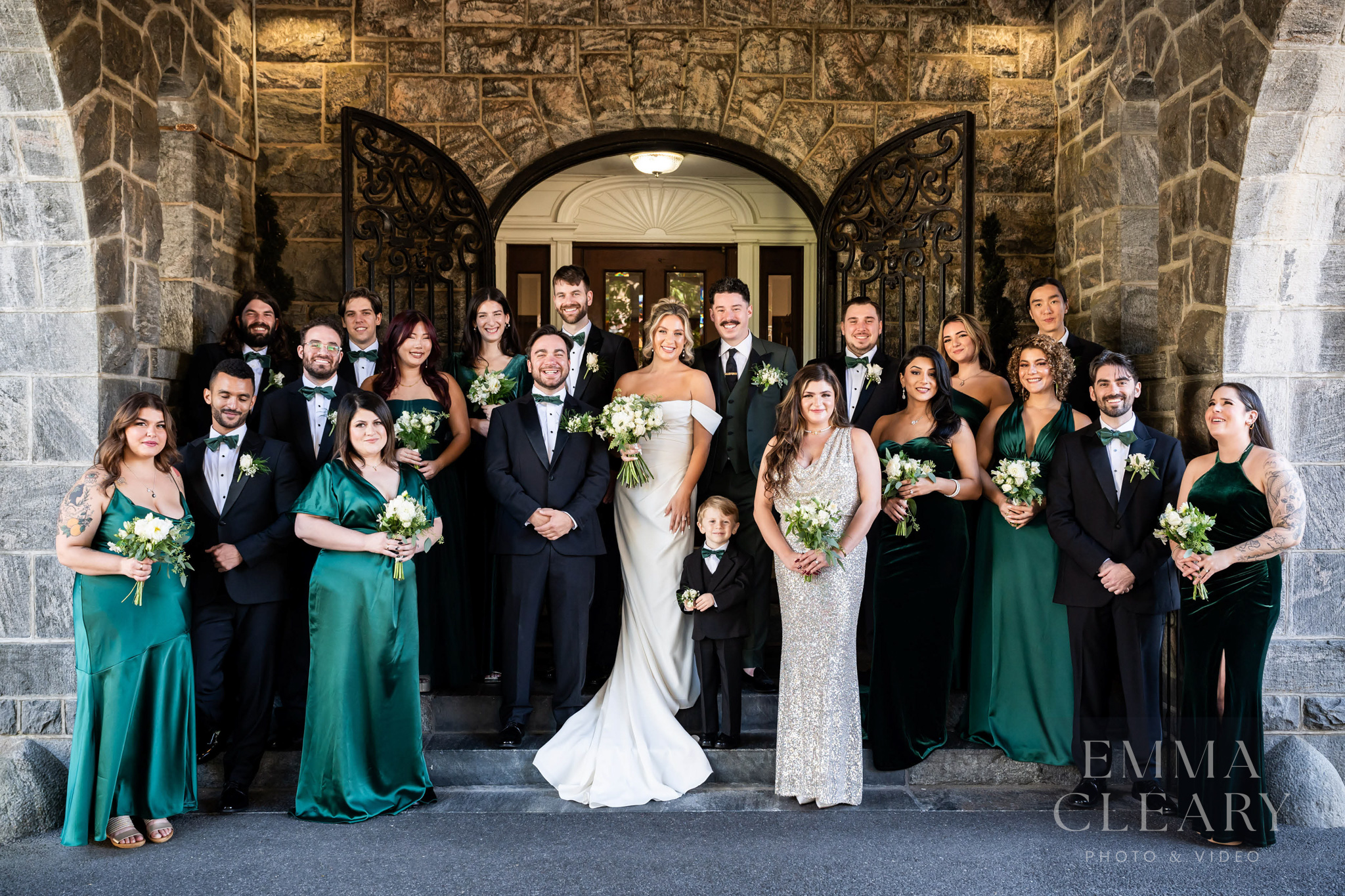 Group wedding portrait