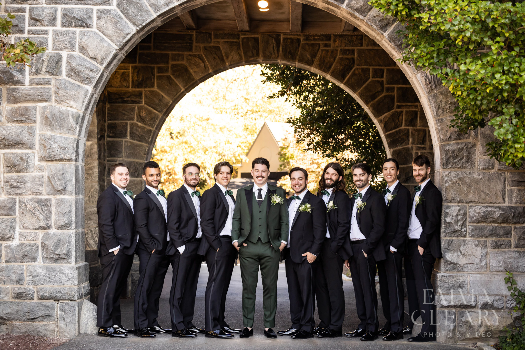 Groom and groomsmen