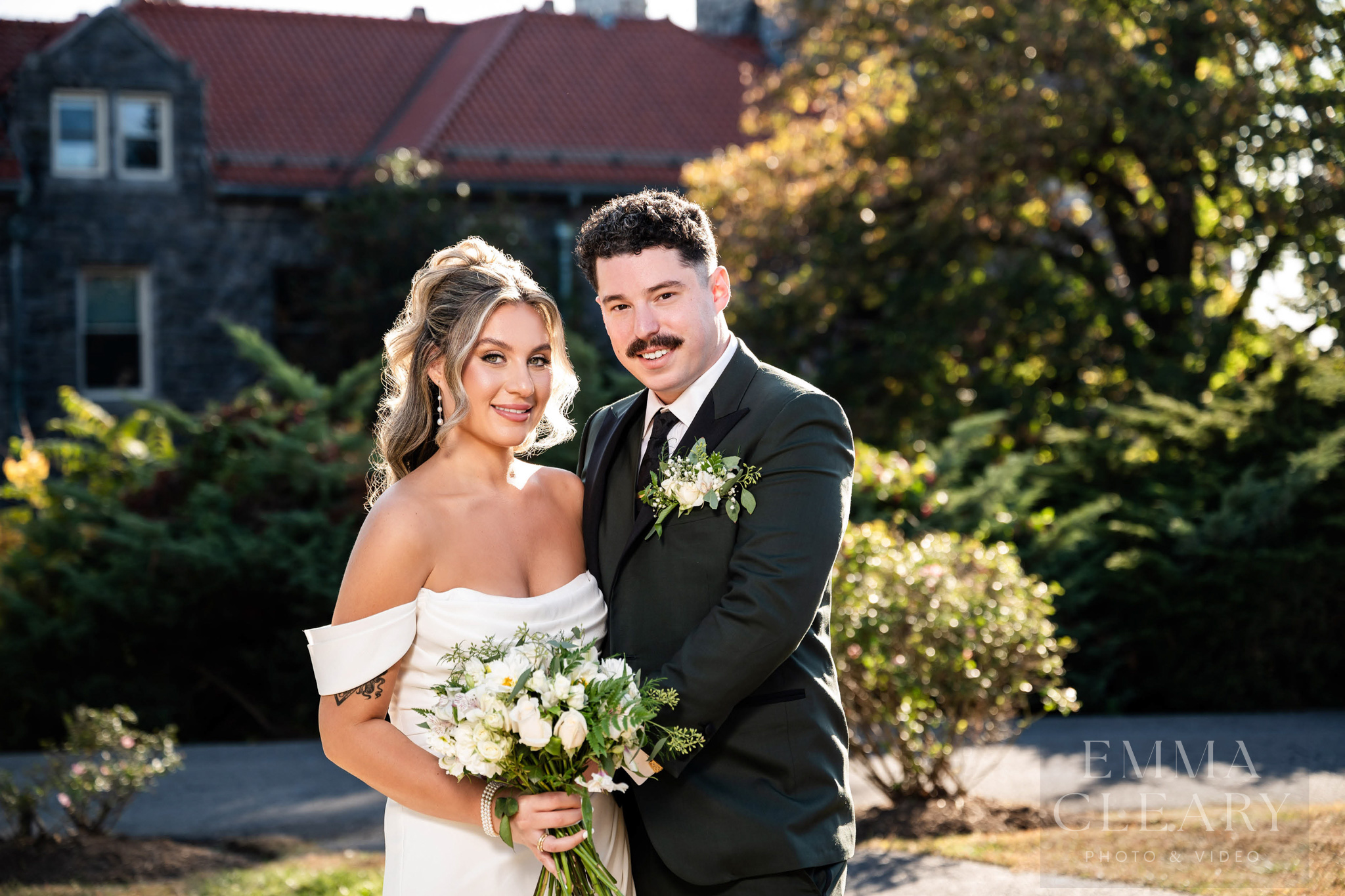 Wedding portrait of a couple