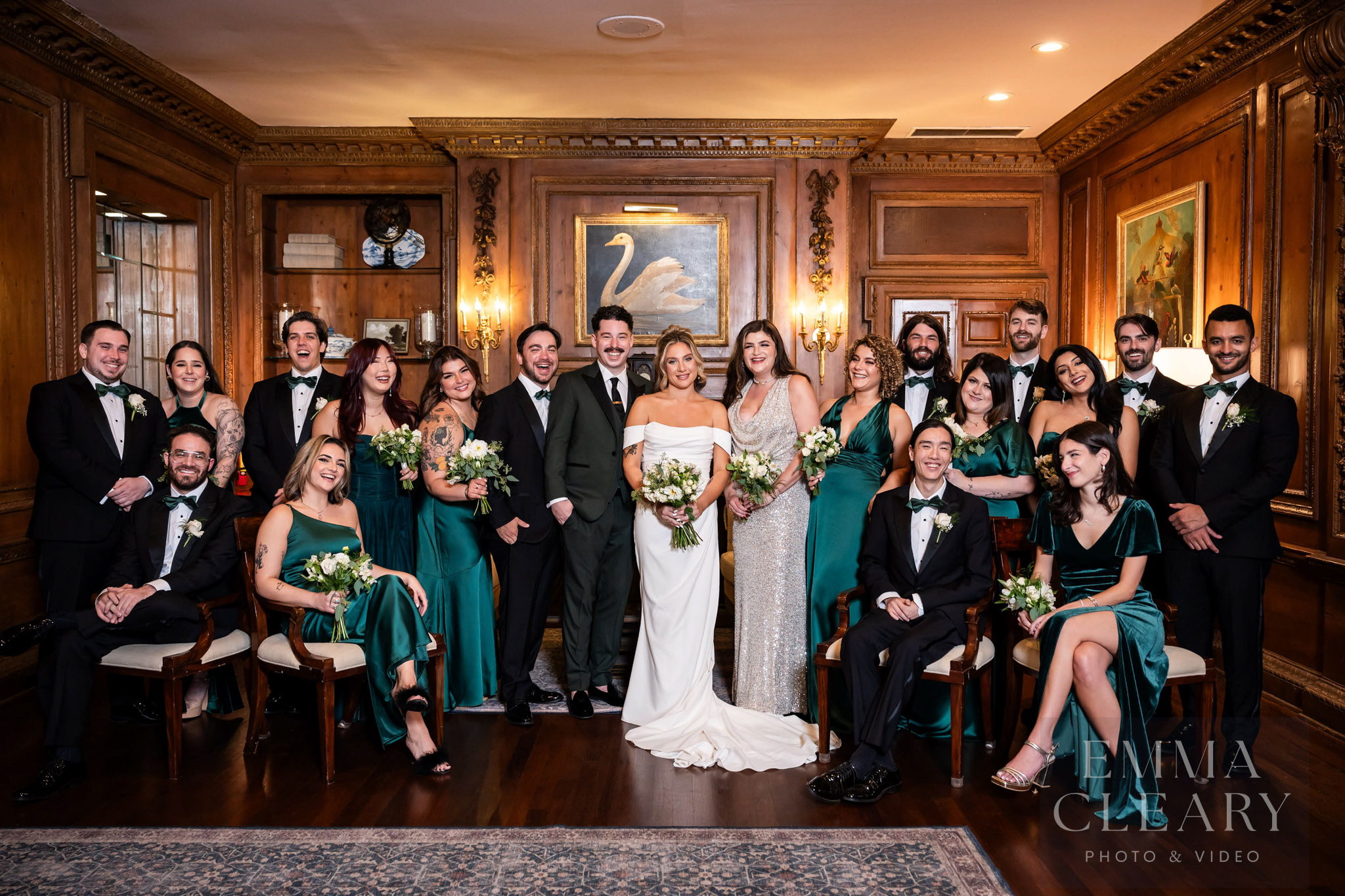 Group wedding portrait