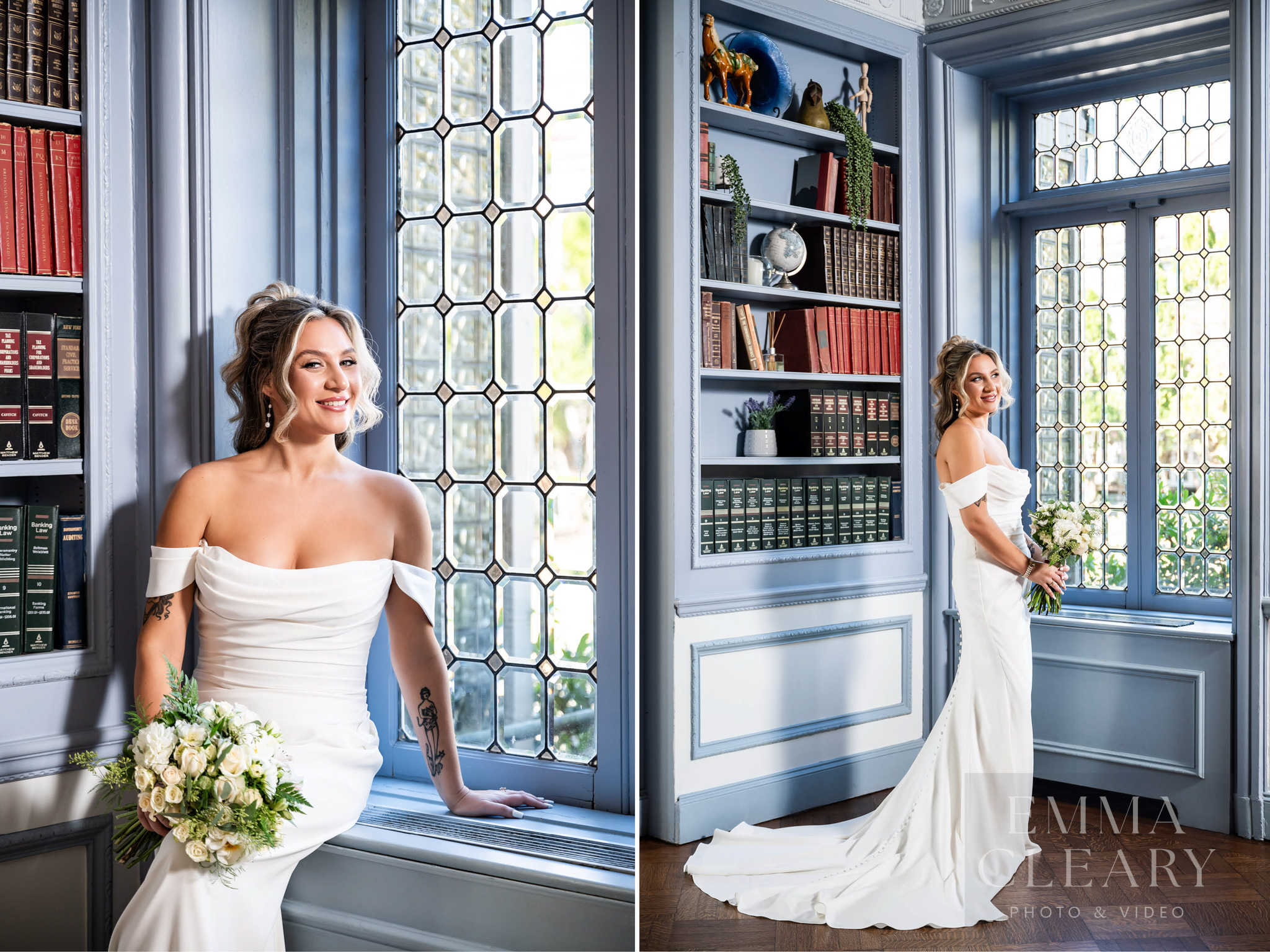 Wedding portrait of the bride