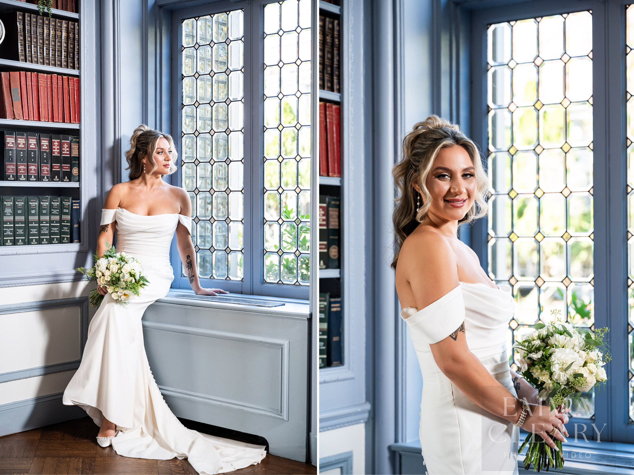 Wedding portrait of the bride