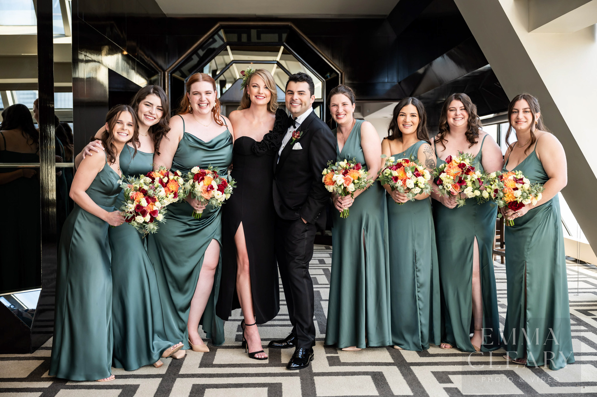 Group wedding portrait