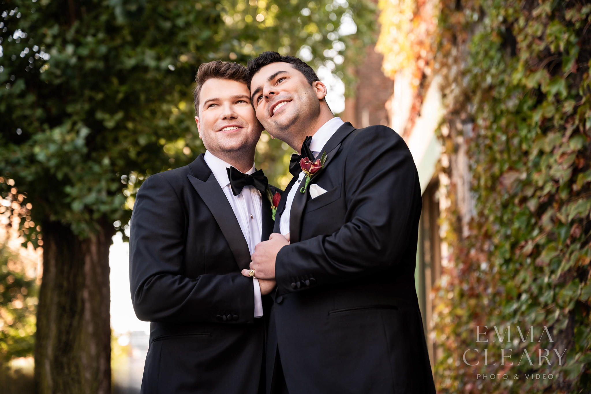 Wedding portrait of a couple