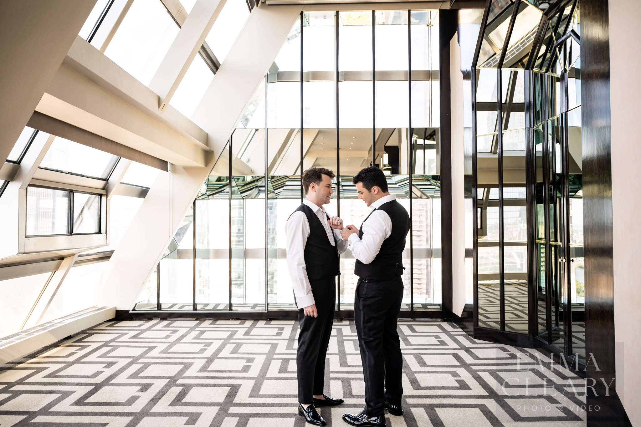 Couple's wedding photo