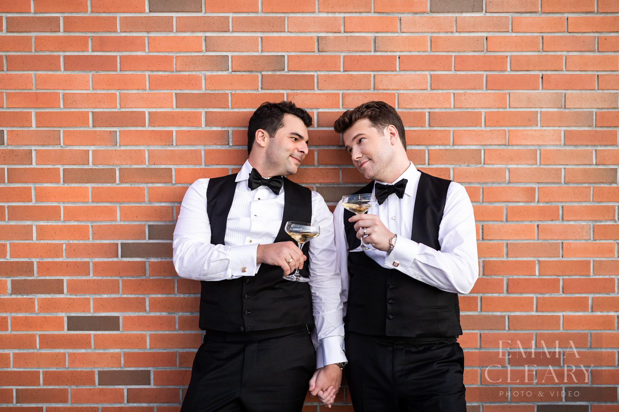 Couple's wedding photo