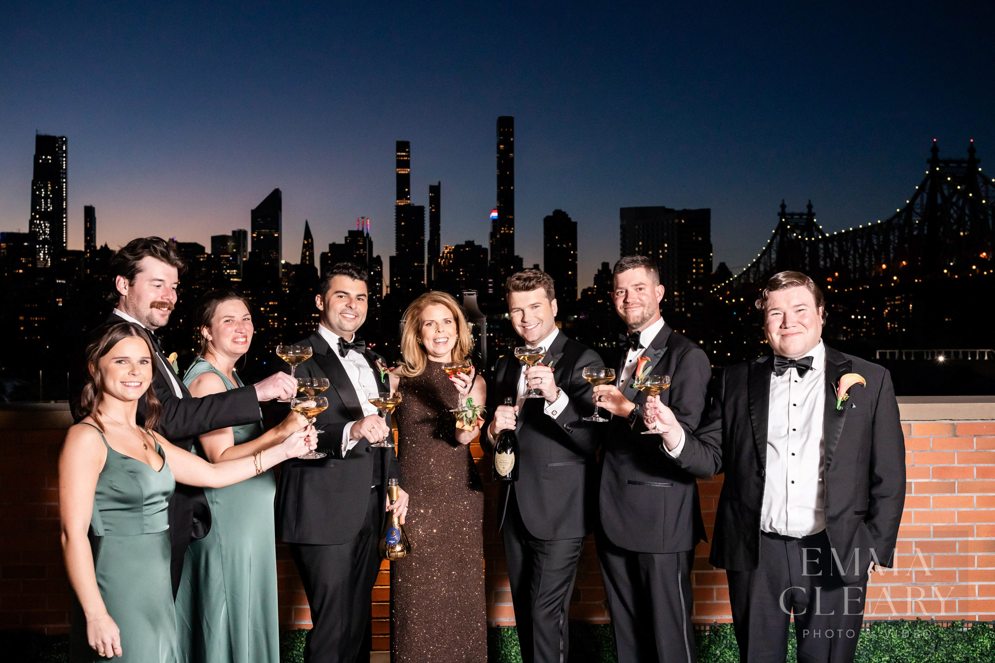 Group wedding portrait