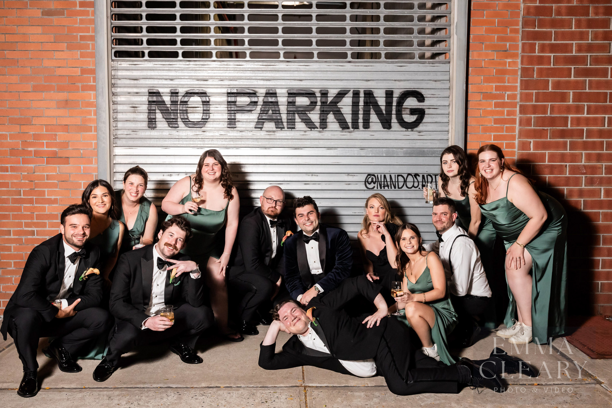 Group wedding portrait