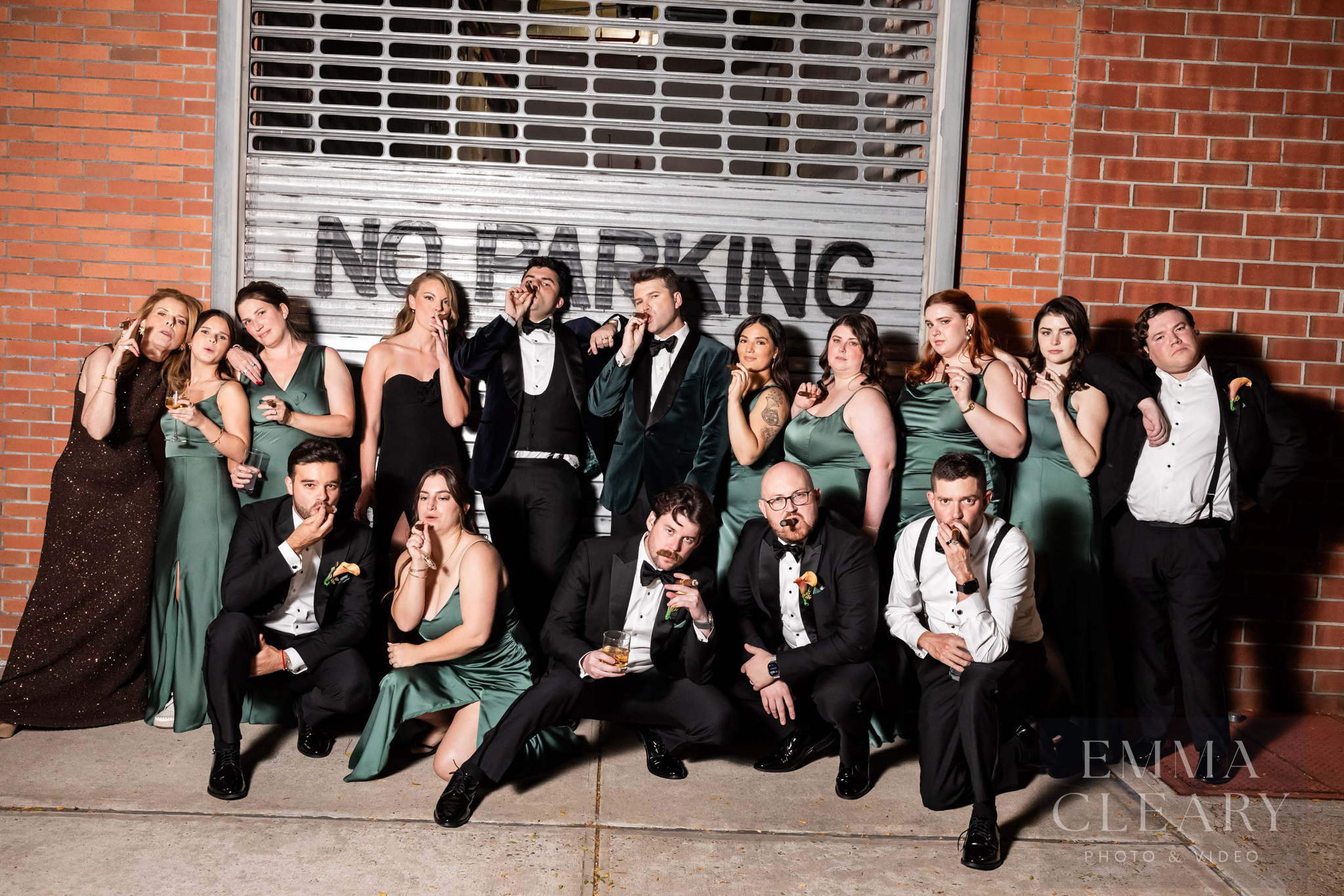 Group wedding portrait