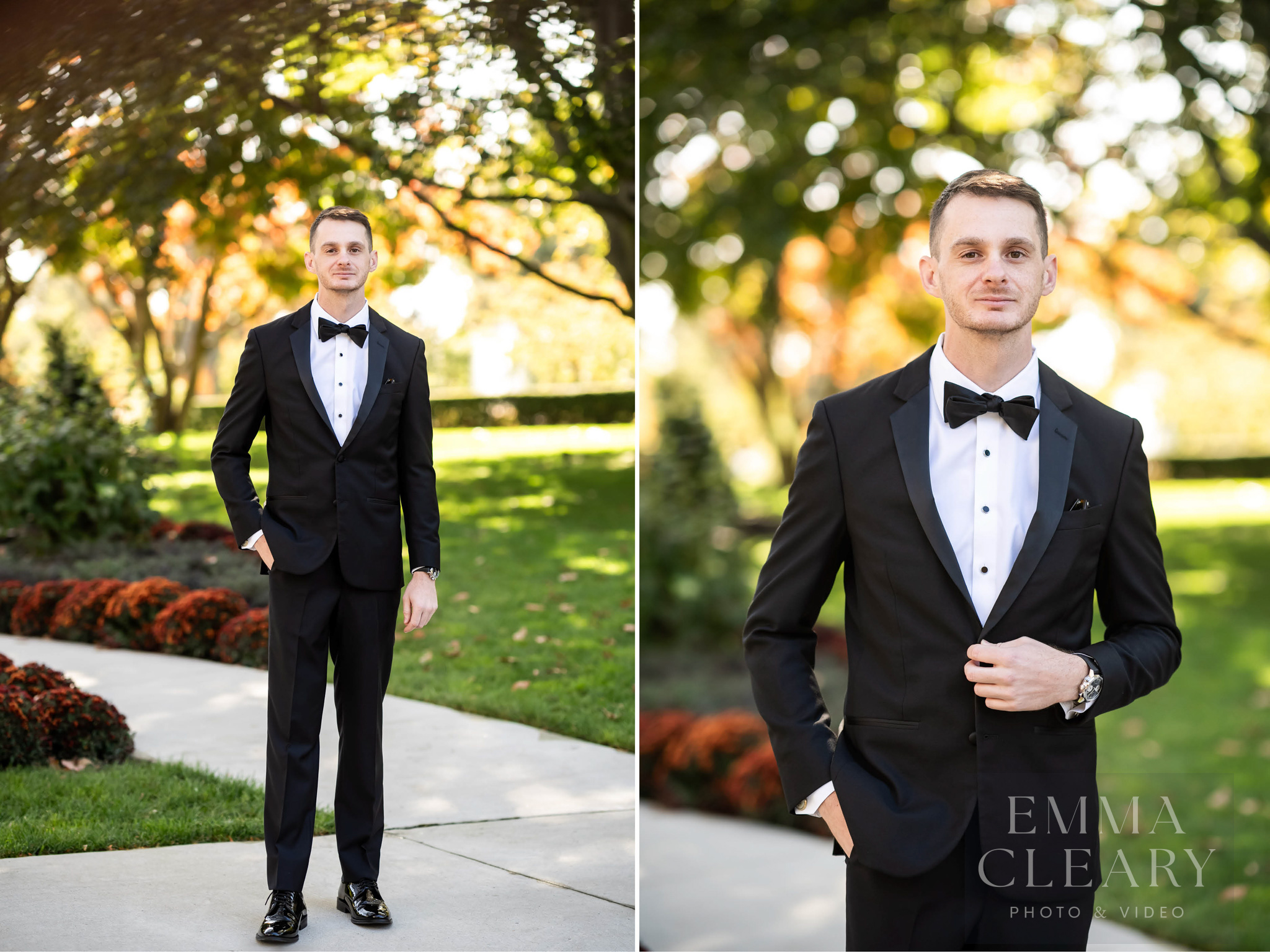 Outdoor groom's portrait