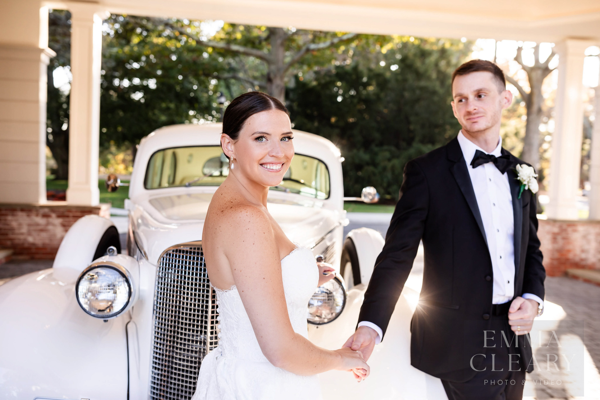 Wedding photo of the couple