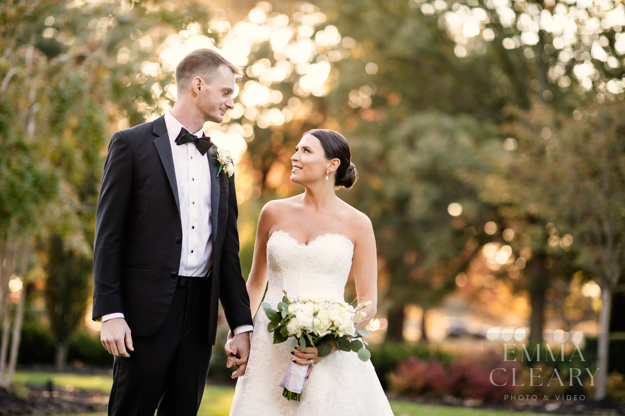 Portrait of the bride and groom