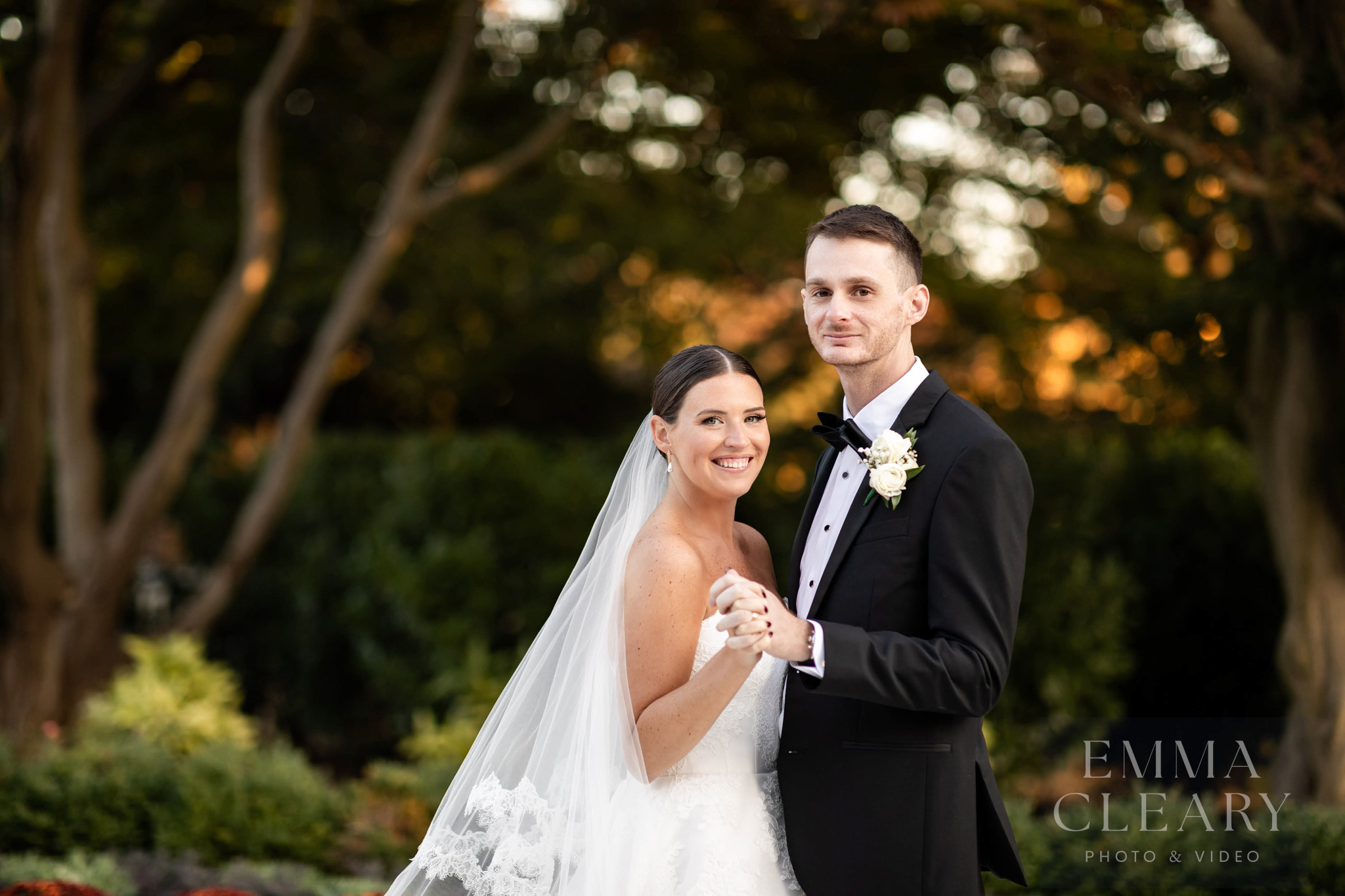 Couple's wedding photo