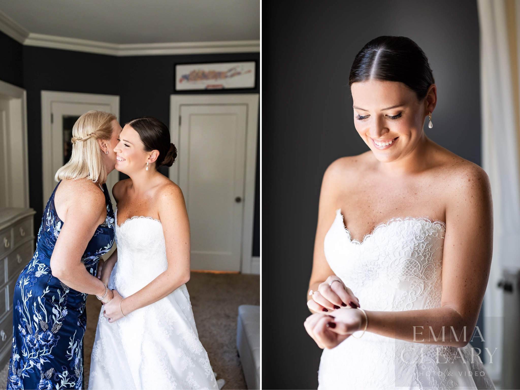 Bride and mom