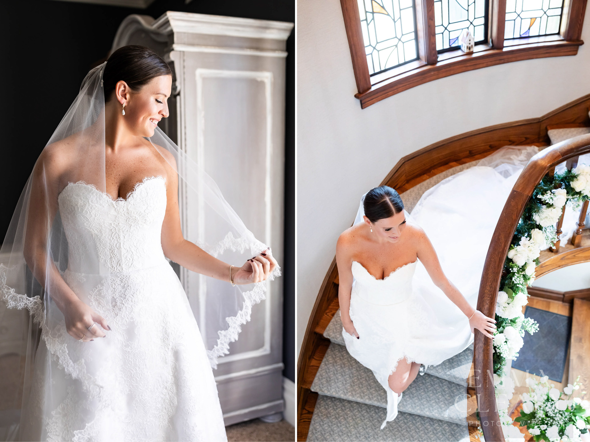 Wedding portrait of the bride