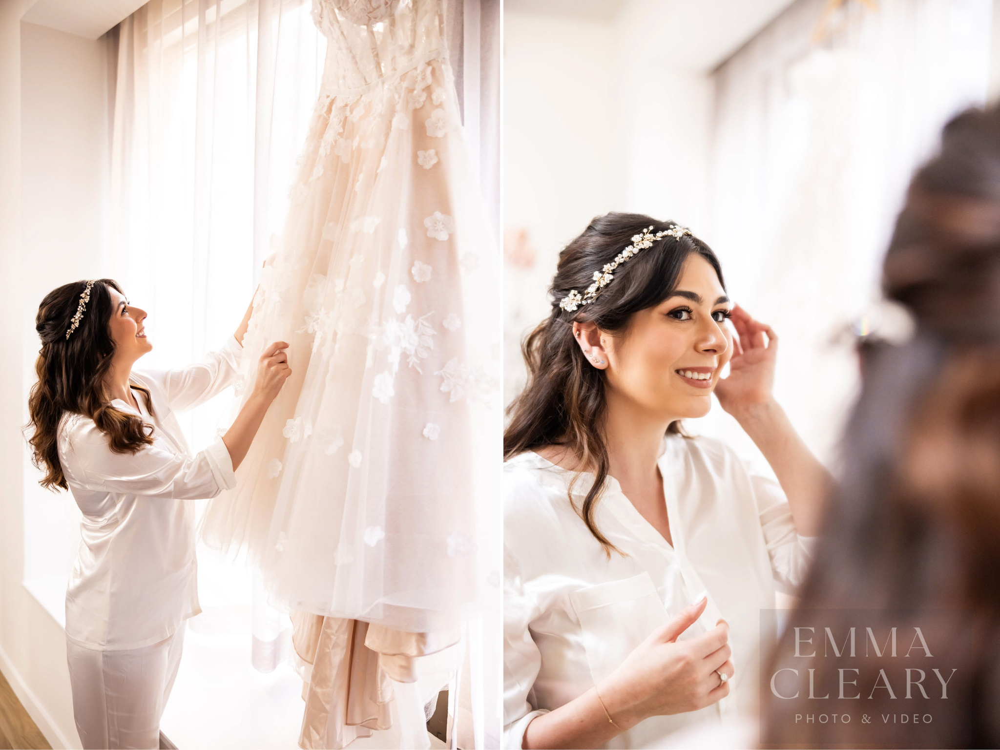 Bride and wedding dress