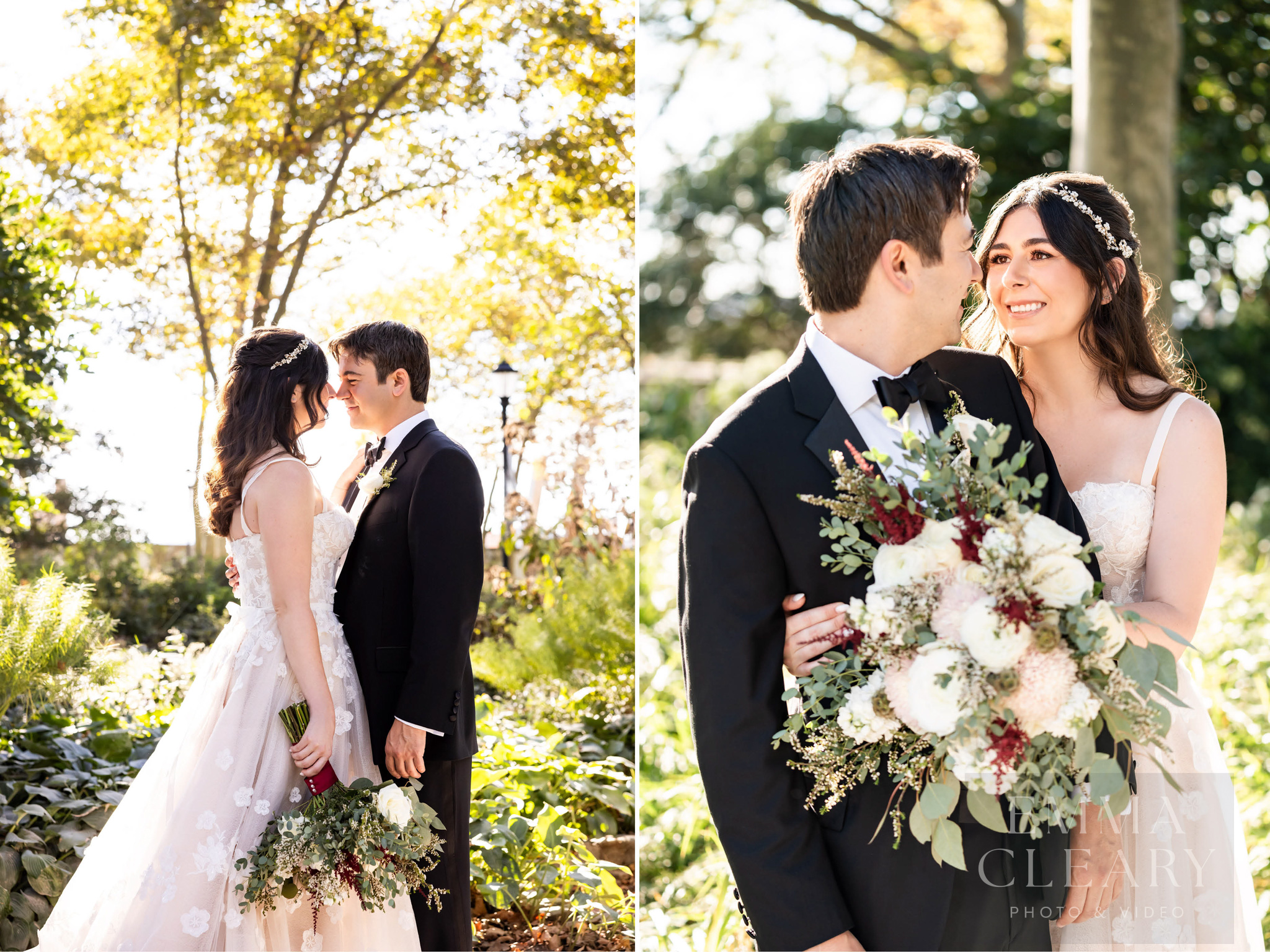 Wedding photo of the couple