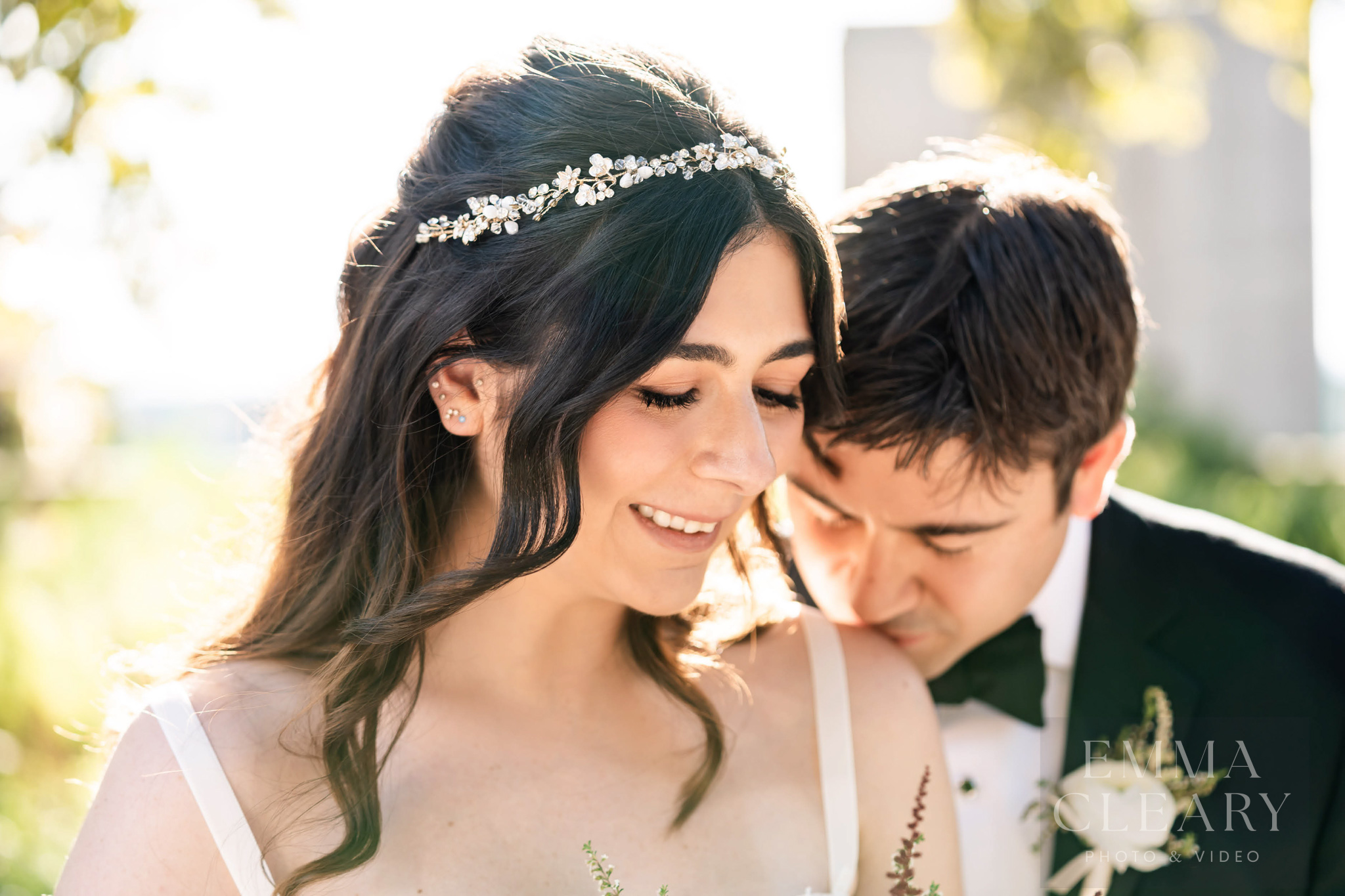 Couple's wedding photo