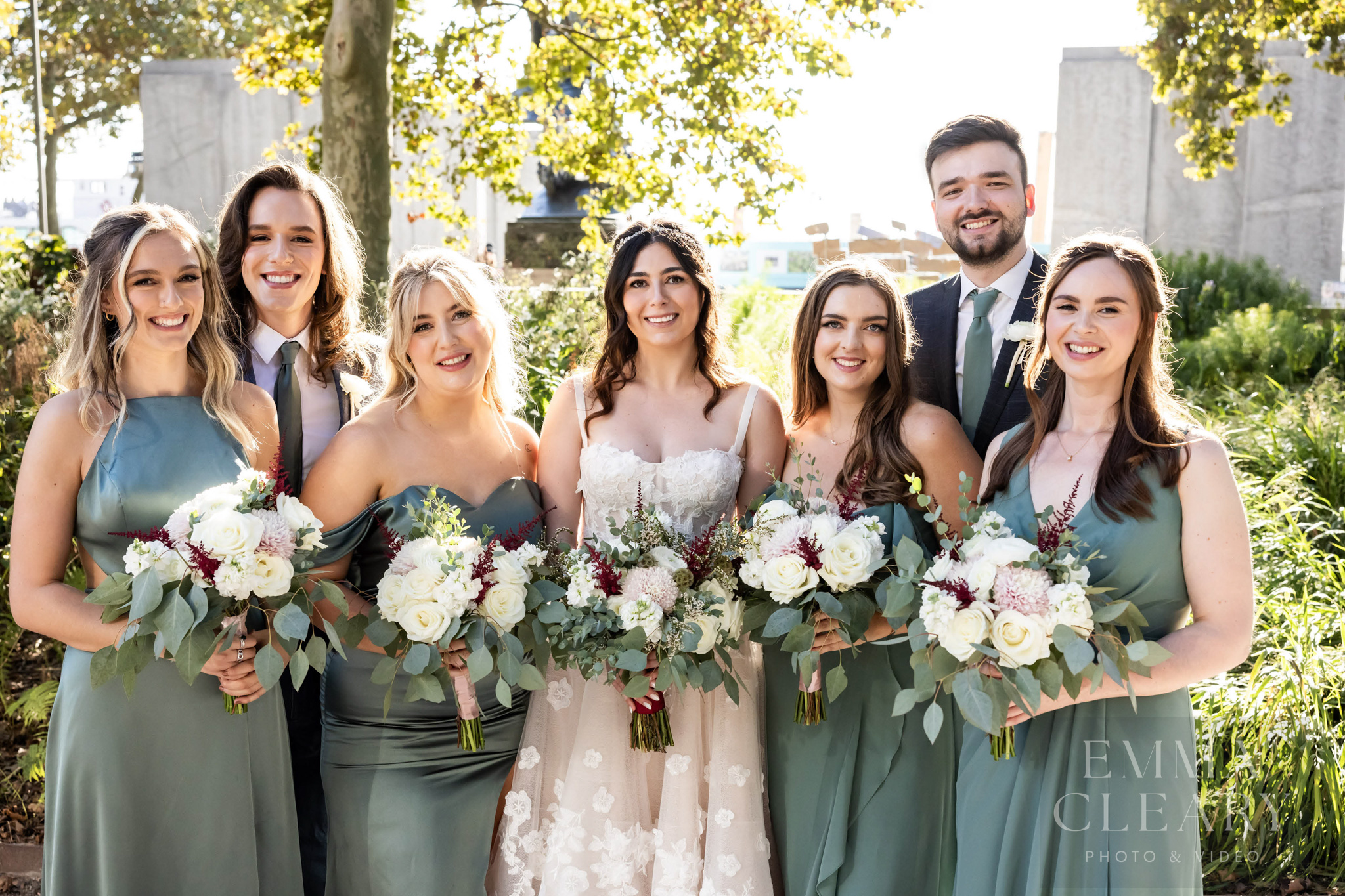 Group wedding portrait
