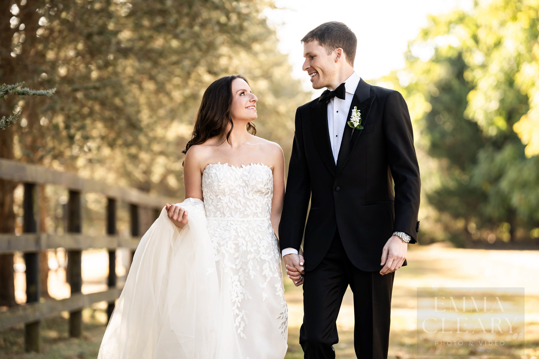 Portrait of the bride and groom