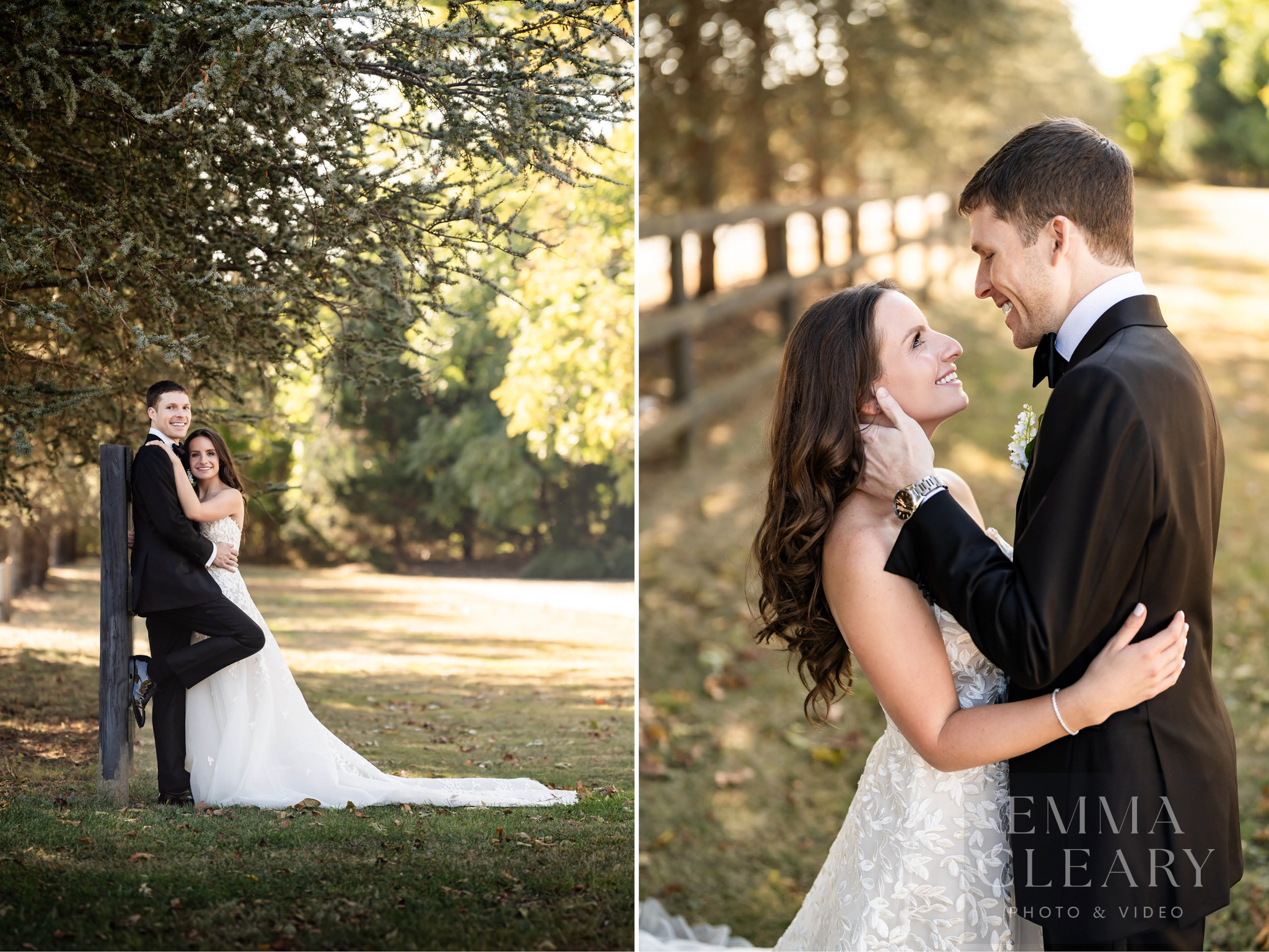 Couple's wedding photo