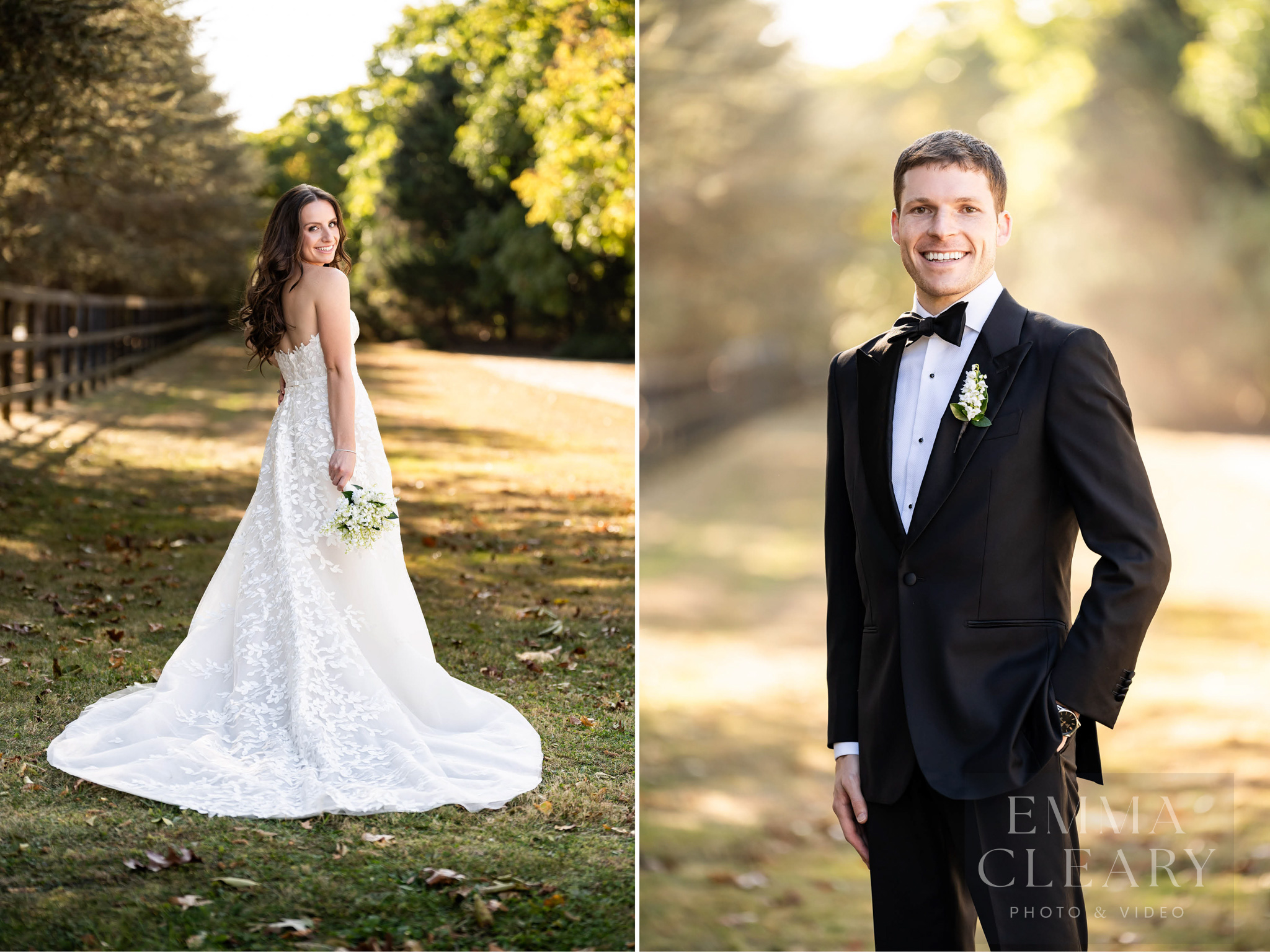 Portrait of the bride and groom