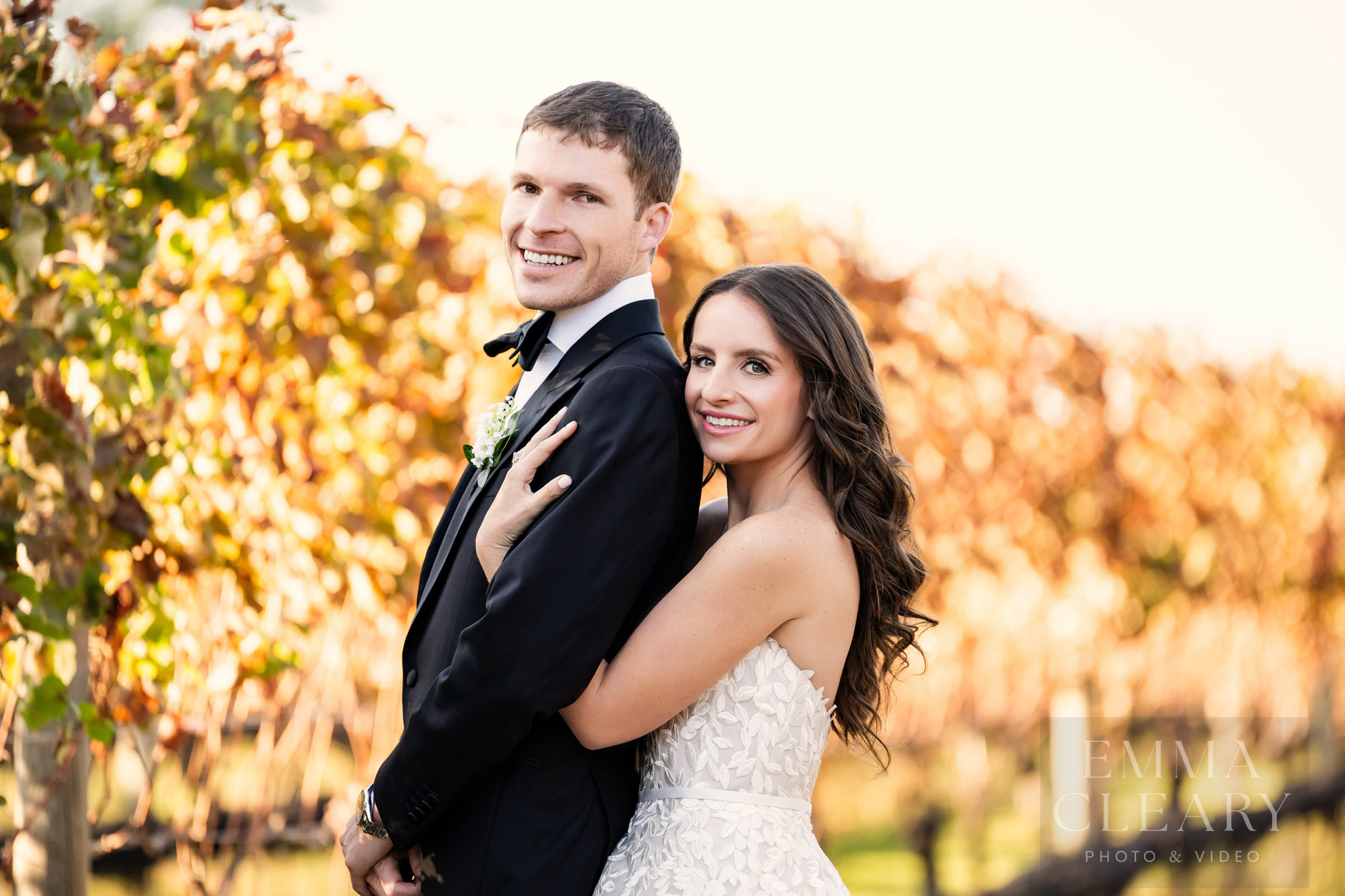 Couple's wedding photo