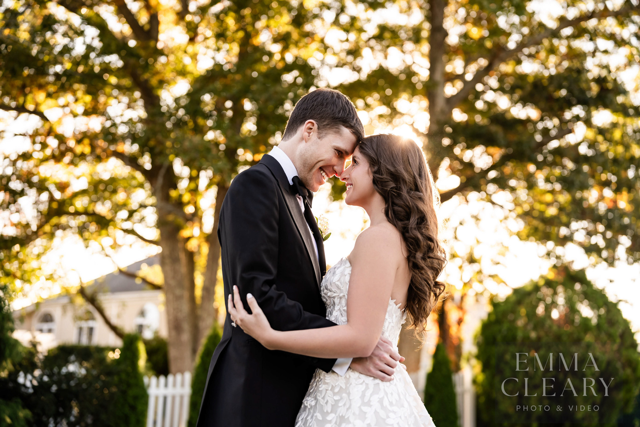 Wedding photo of the couple