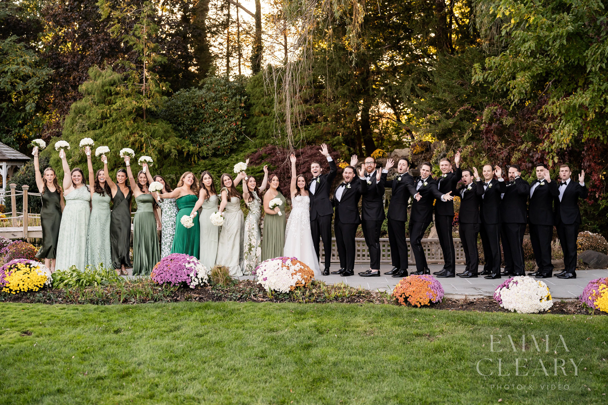 Group wedding portrait