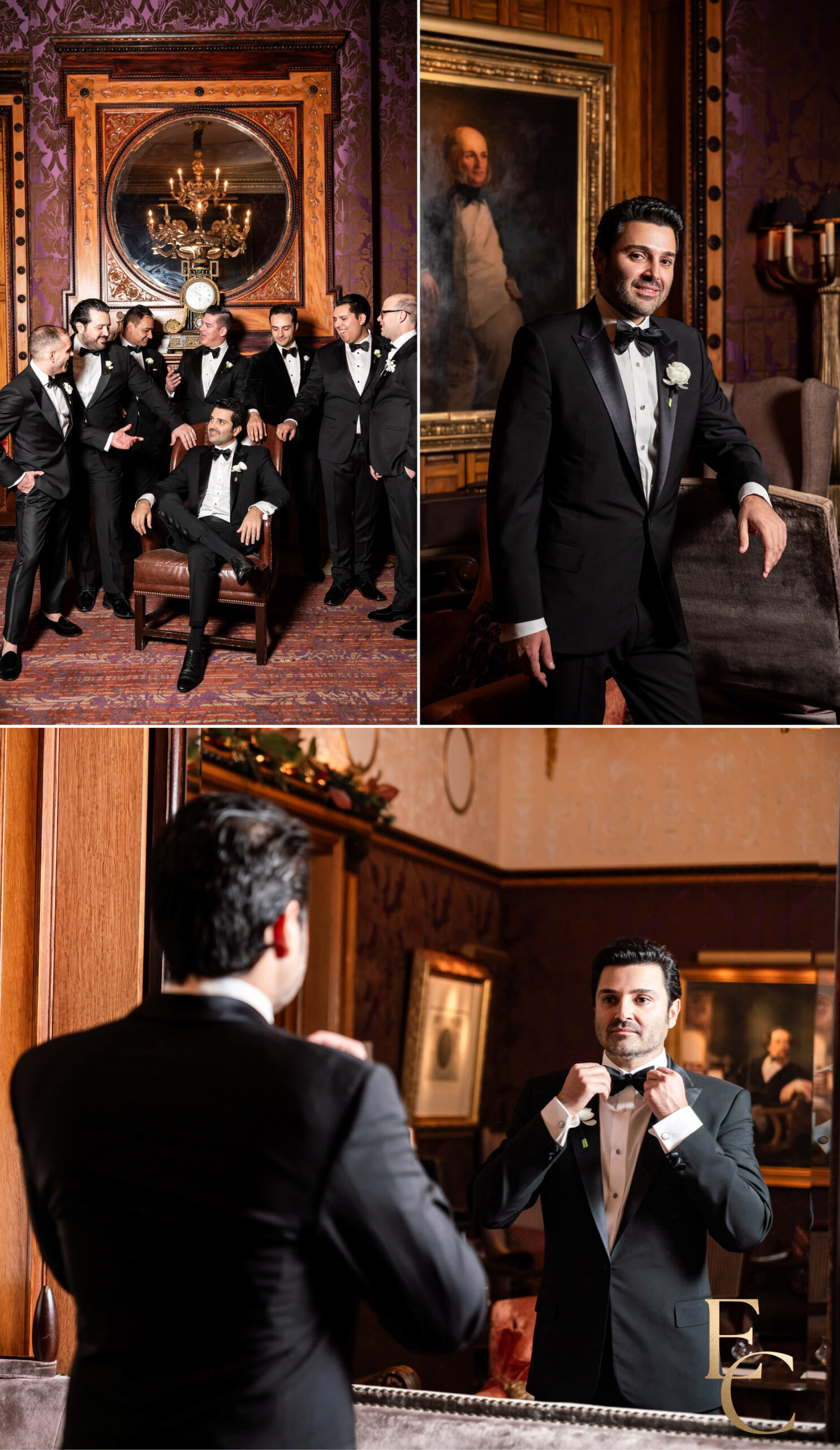 Groom getting ready photos in New York
