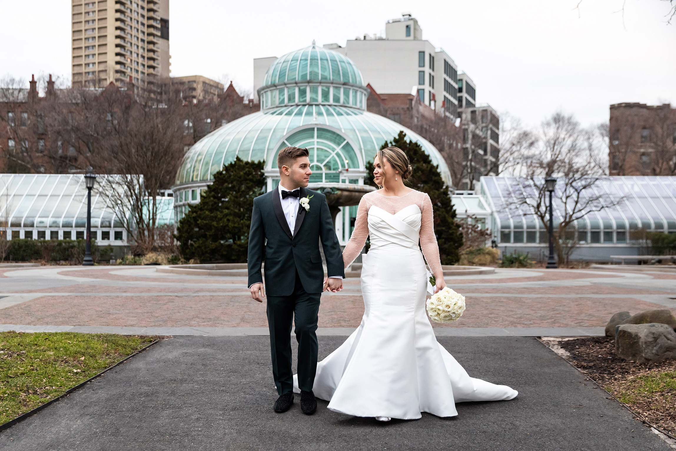 Brooklyn Botanic Garden winter wedding